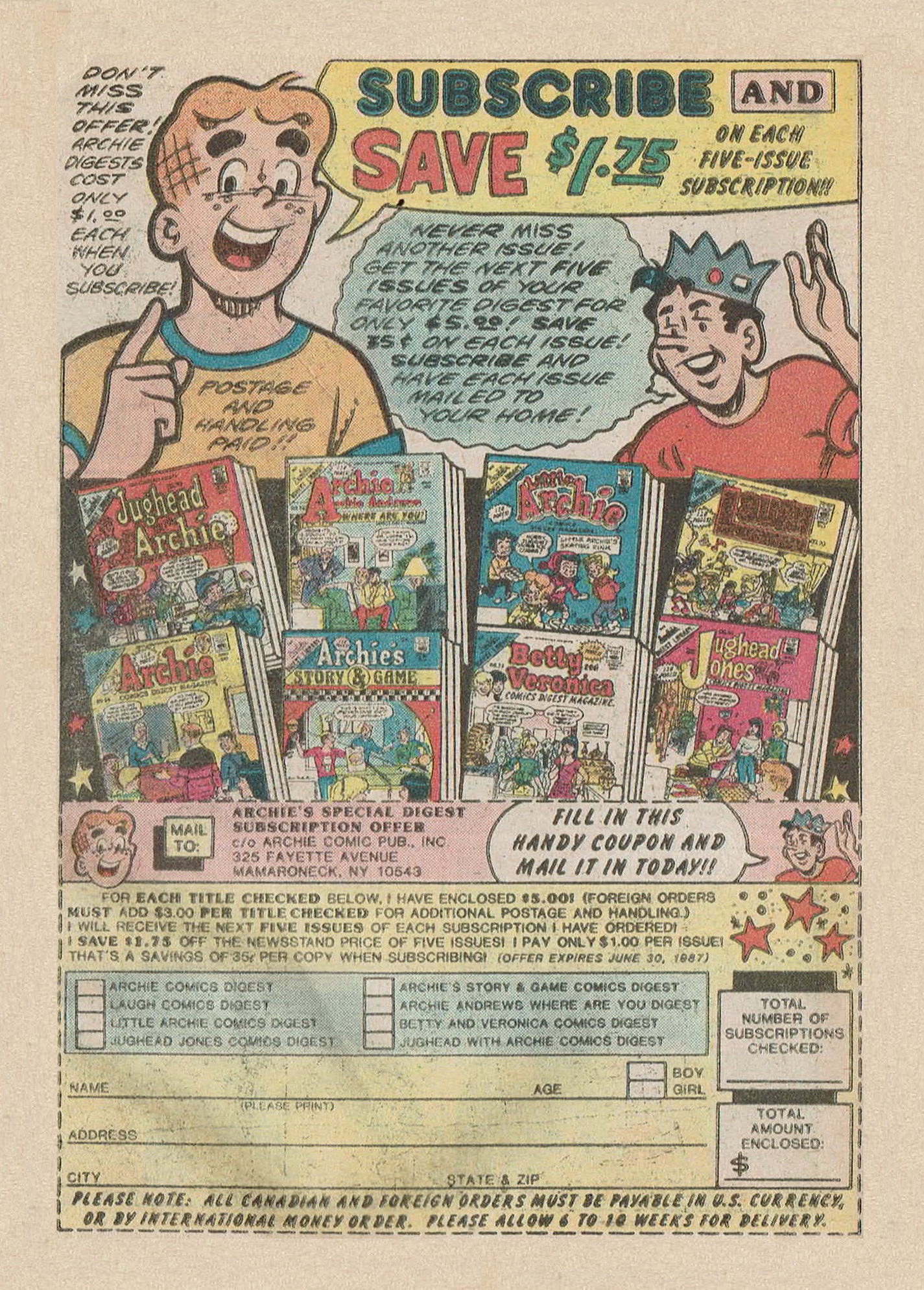 Read online Archie's Double Digest Magazine comic -  Issue #29 - 258