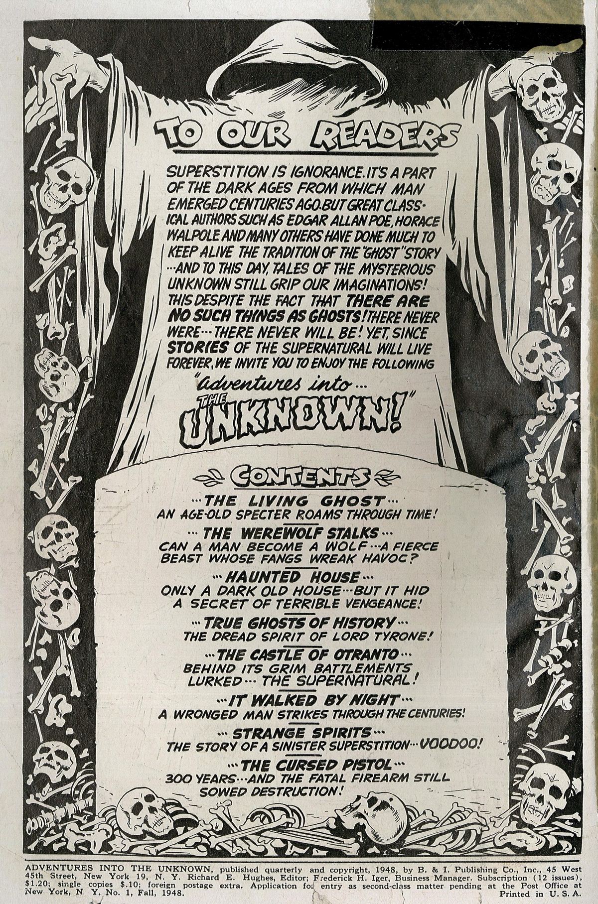 Read online Adventures Into The Unknown comic -  Issue #1 - 2