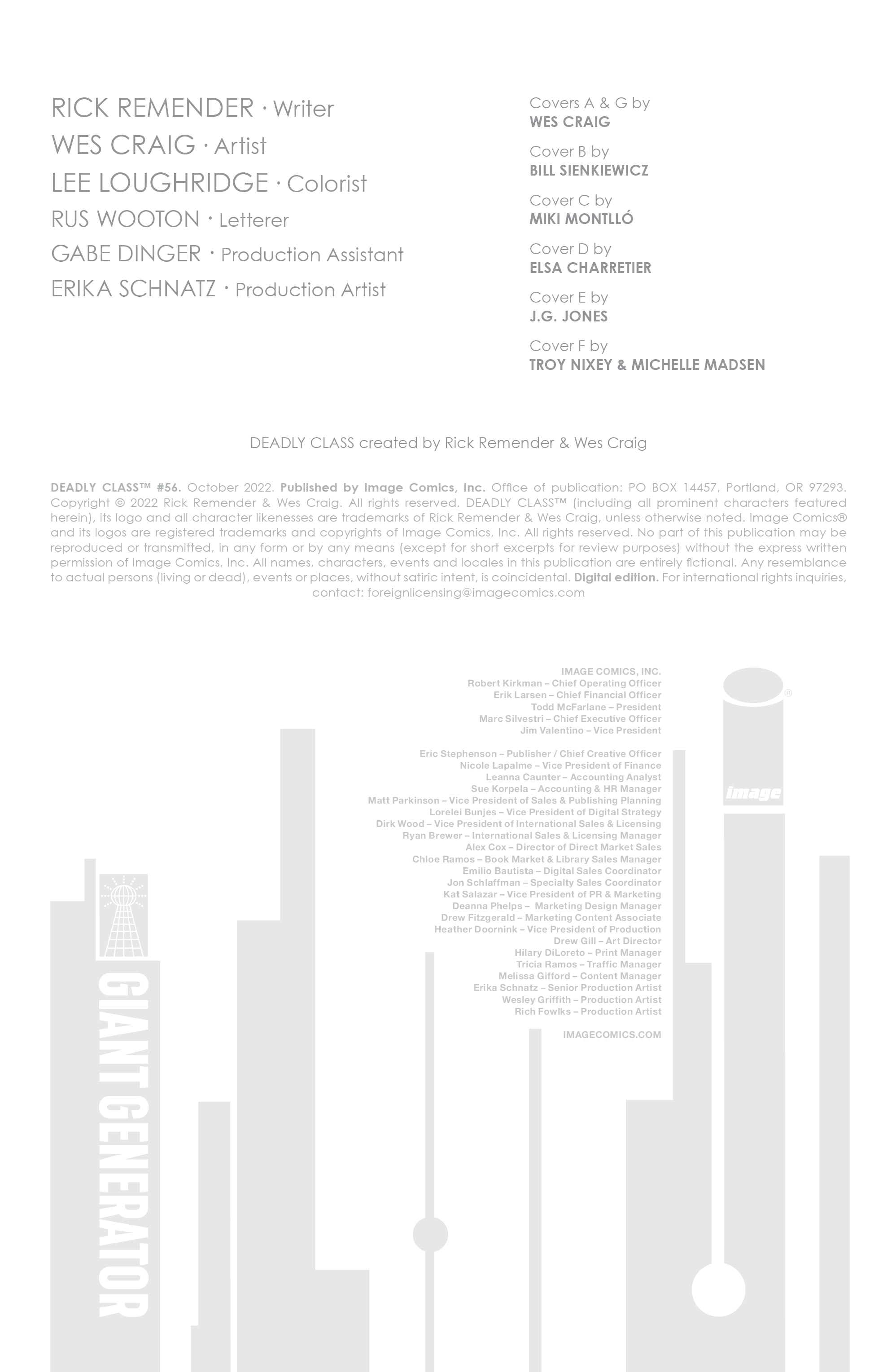 Read online Deadly Class comic -  Issue #56 - 2