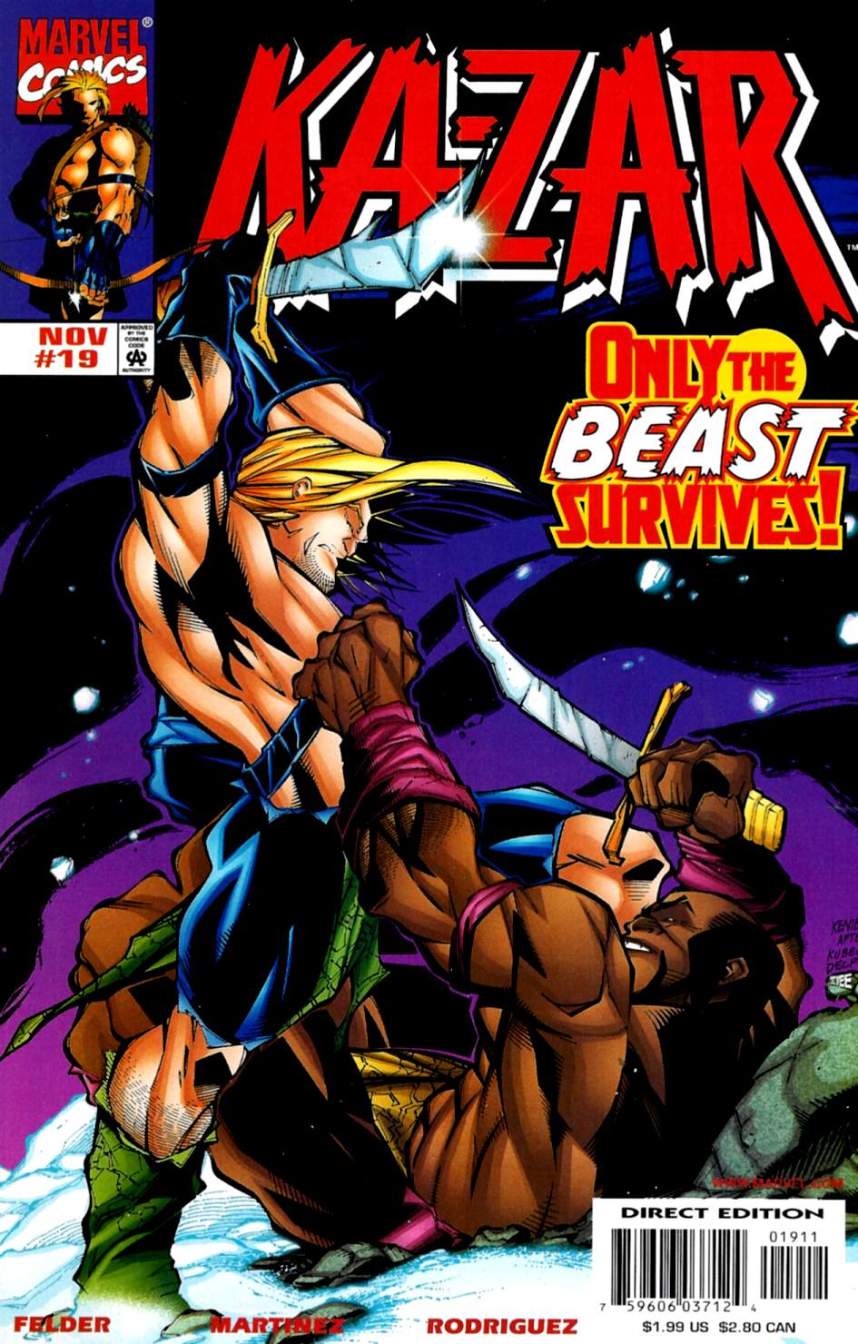 Read online Ka-Zar (1997) comic -  Issue #19 - 1