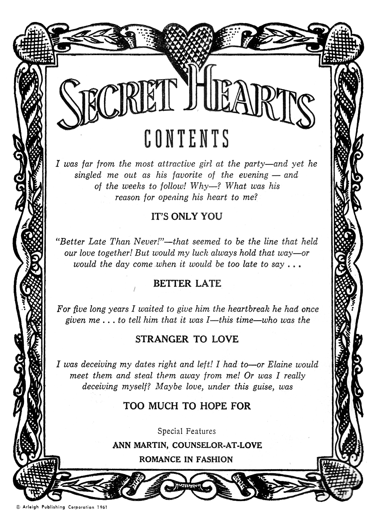Read online Secret Hearts comic -  Issue #76 - 2