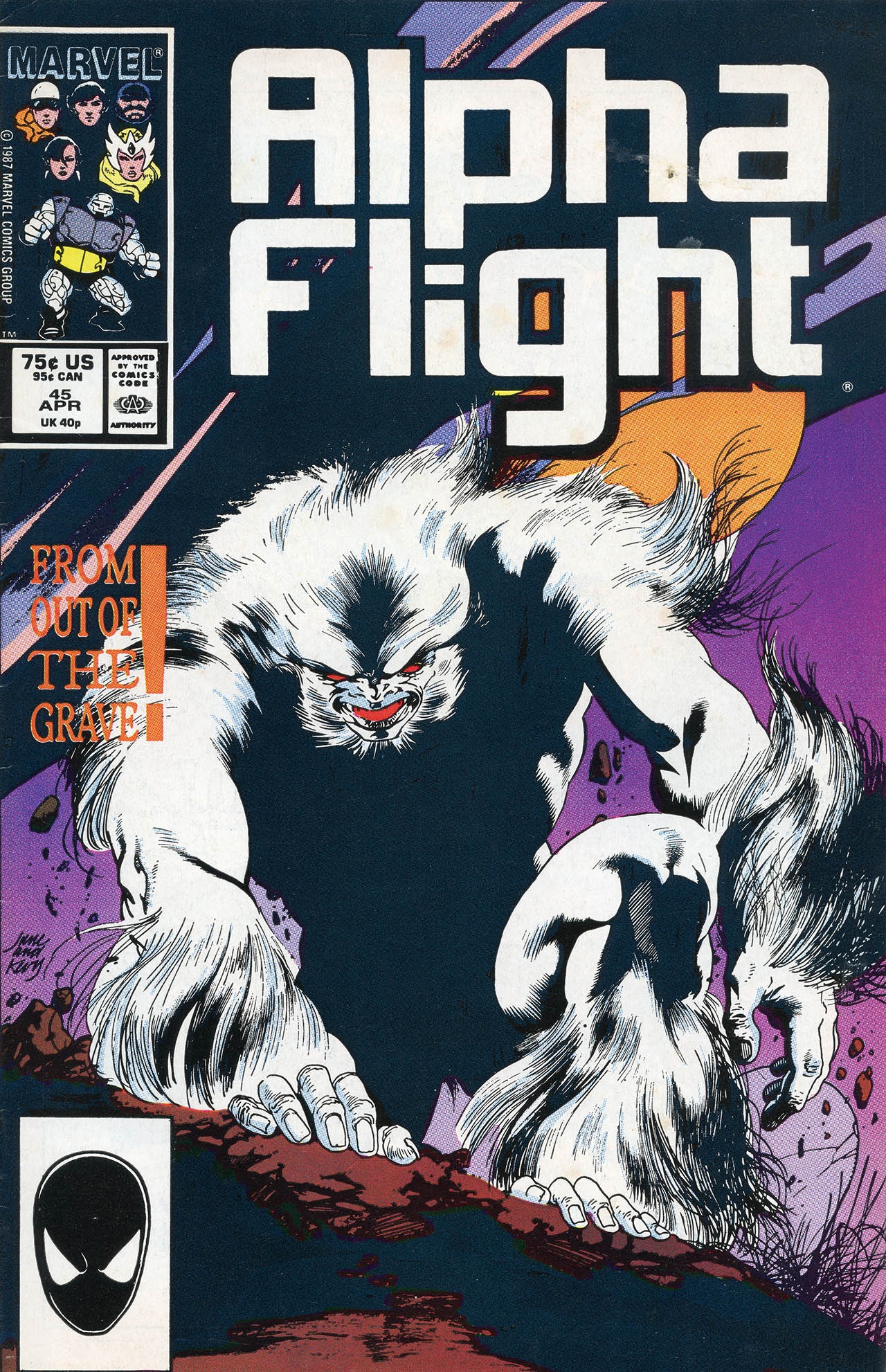 Read online Alpha Flight (1983) comic -  Issue #45 - 1