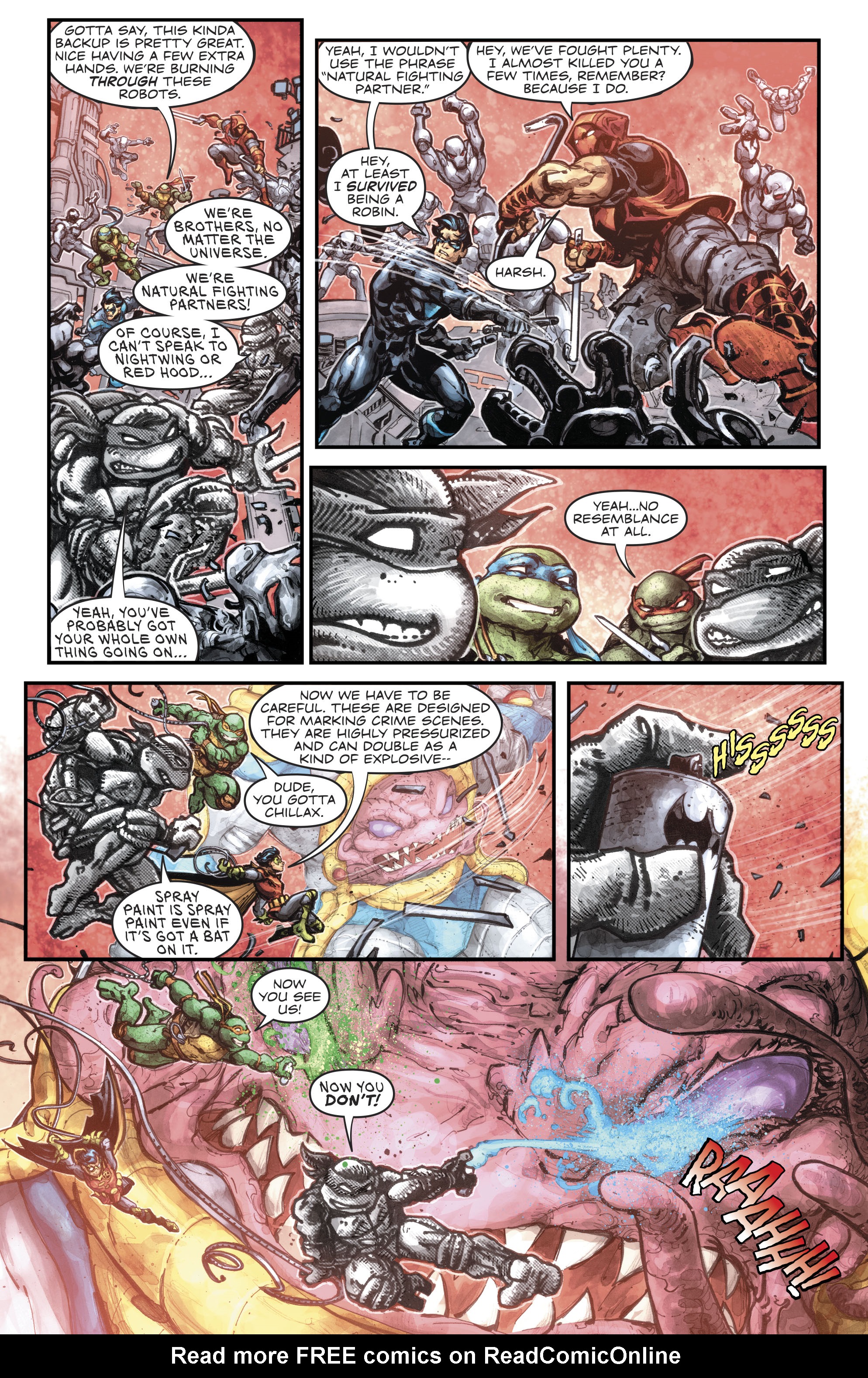 Read online Batman/Teenage Mutant Ninja Turtles III comic -  Issue #6 - 9