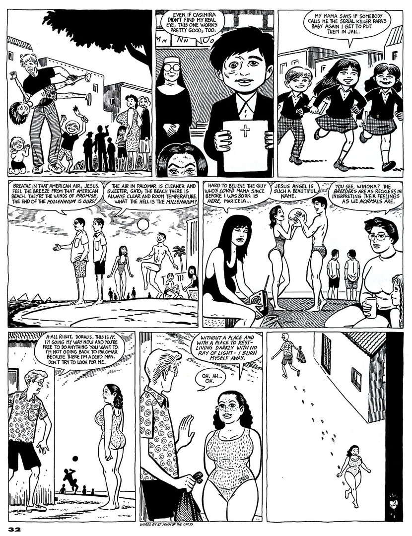 Read online Love and Rockets (1982) comic -  Issue #44 - 34