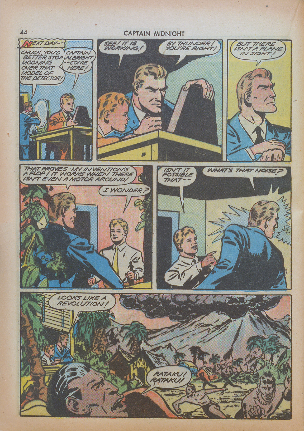 Read online Captain Midnight (1942) comic -  Issue #8 - 44