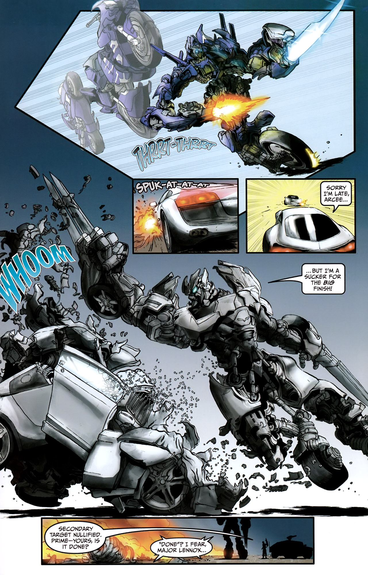 Read online Transformers: Revenge of the Fallen — Official Movie Adaptation comic -  Issue #1 - 9