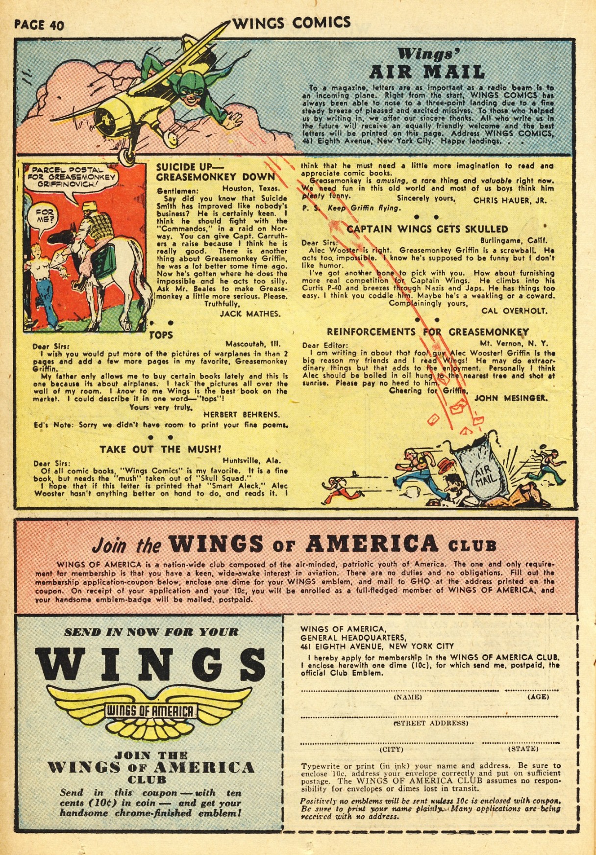 Read online Wings Comics comic -  Issue #23 - 42