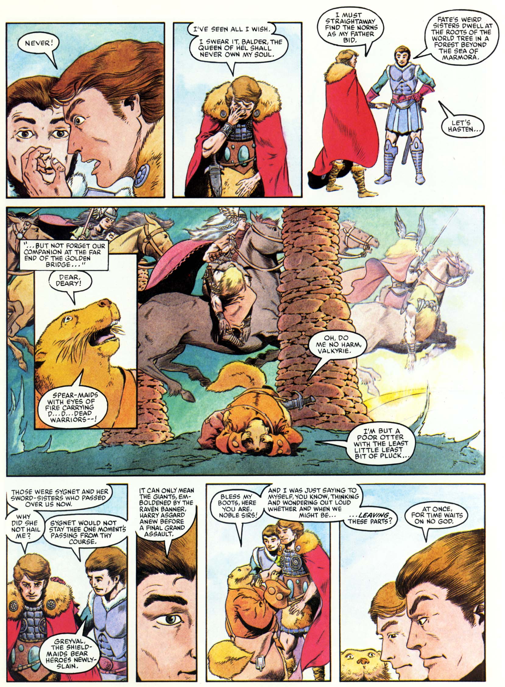 Read online Marvel Graphic Novel comic -  Issue #15 - The Raven Banner - 36