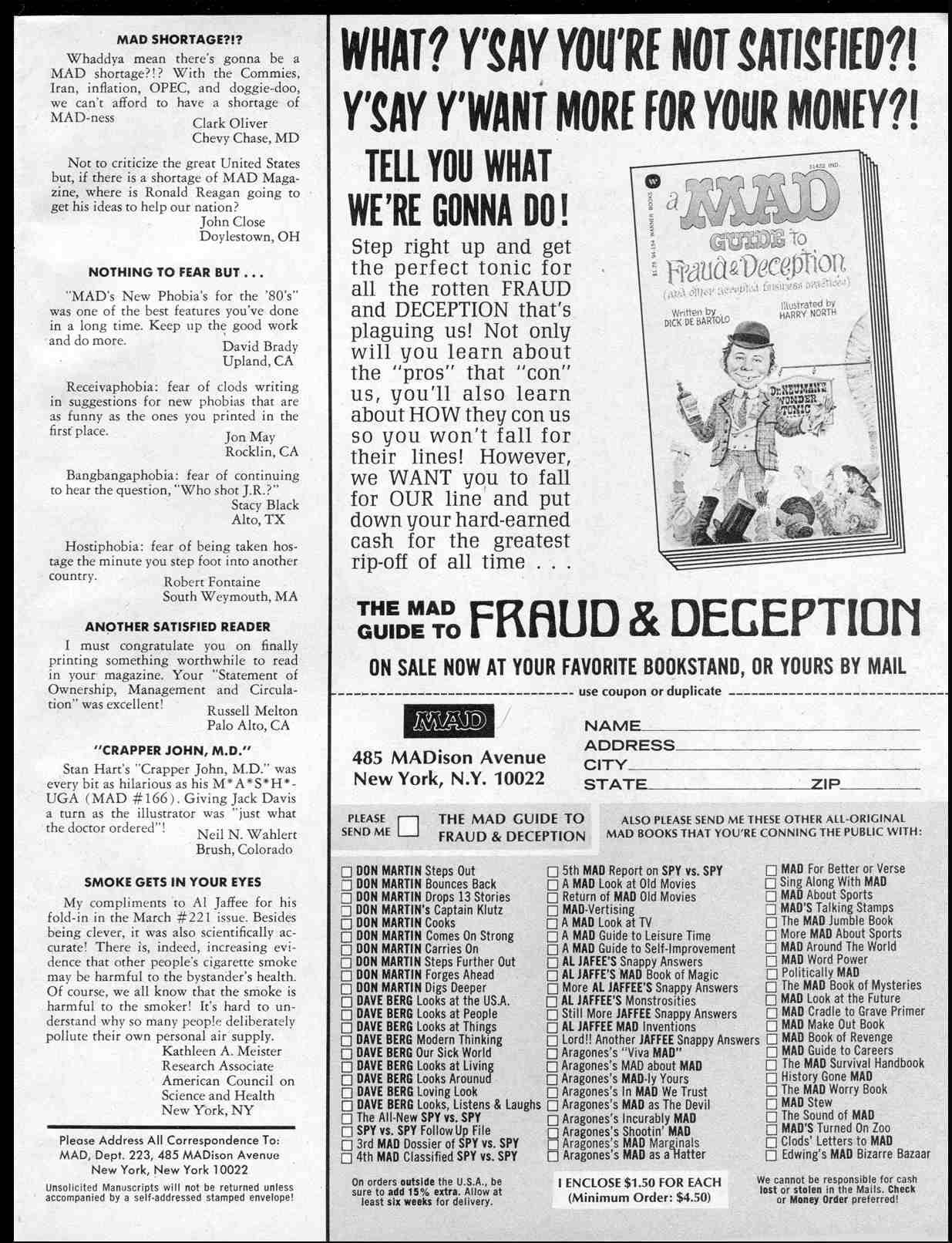 Read online MAD comic -  Issue #223 - 5