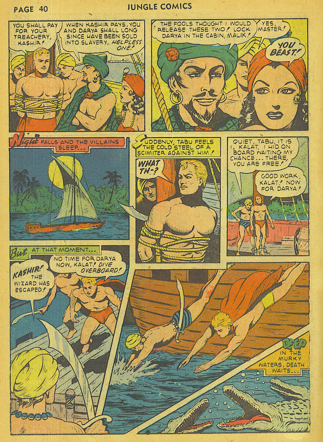 Read online Jungle Comics comic -  Issue #27 - 42