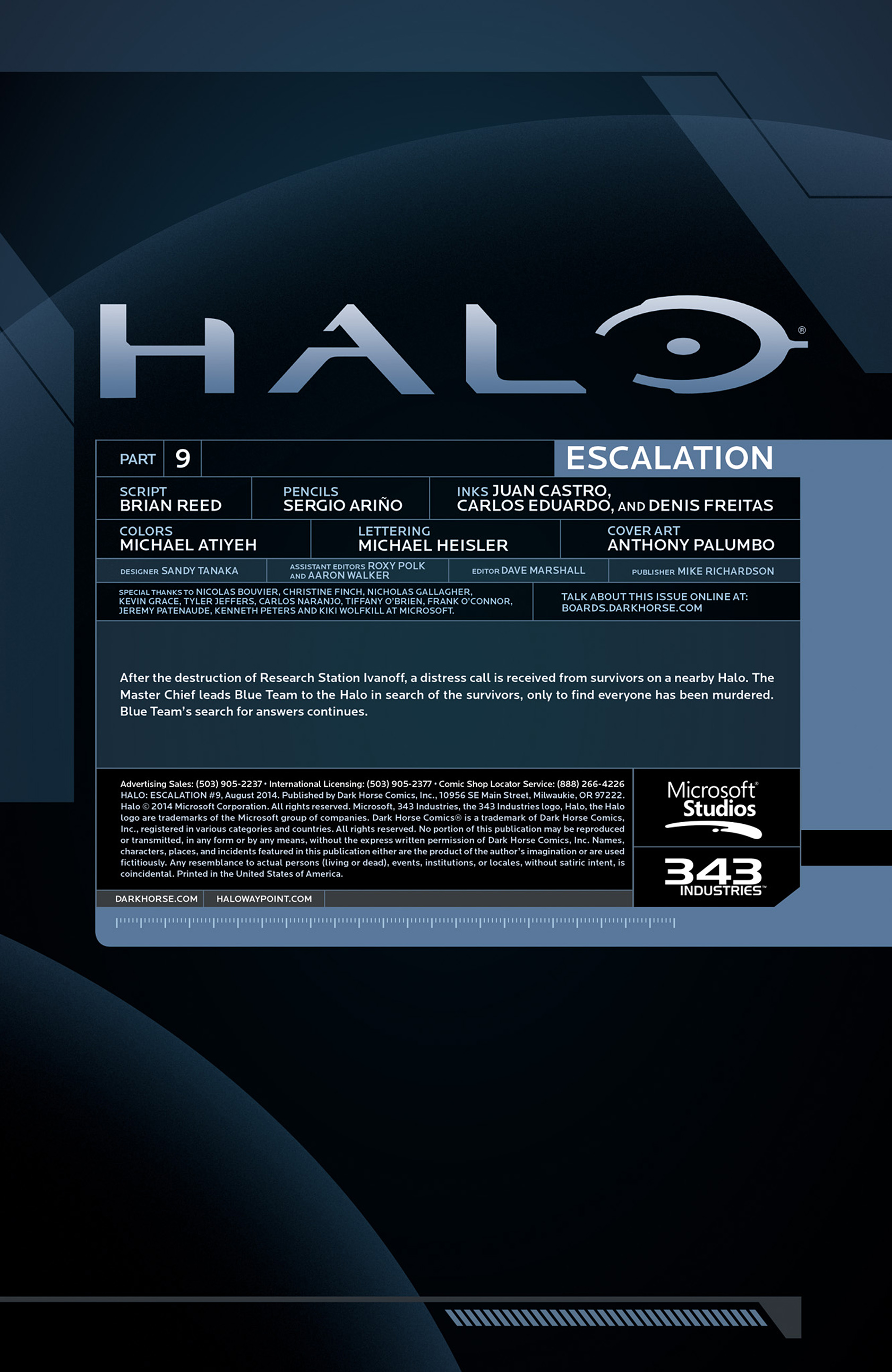 Read online Halo: Escalation comic -  Issue #9 - 2