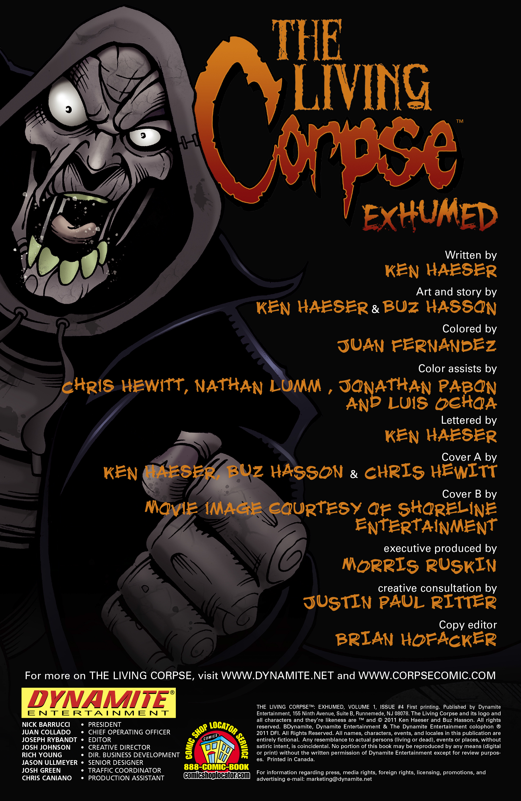 Read online The Living Corpse: Exhumed comic -  Issue #4 - 2