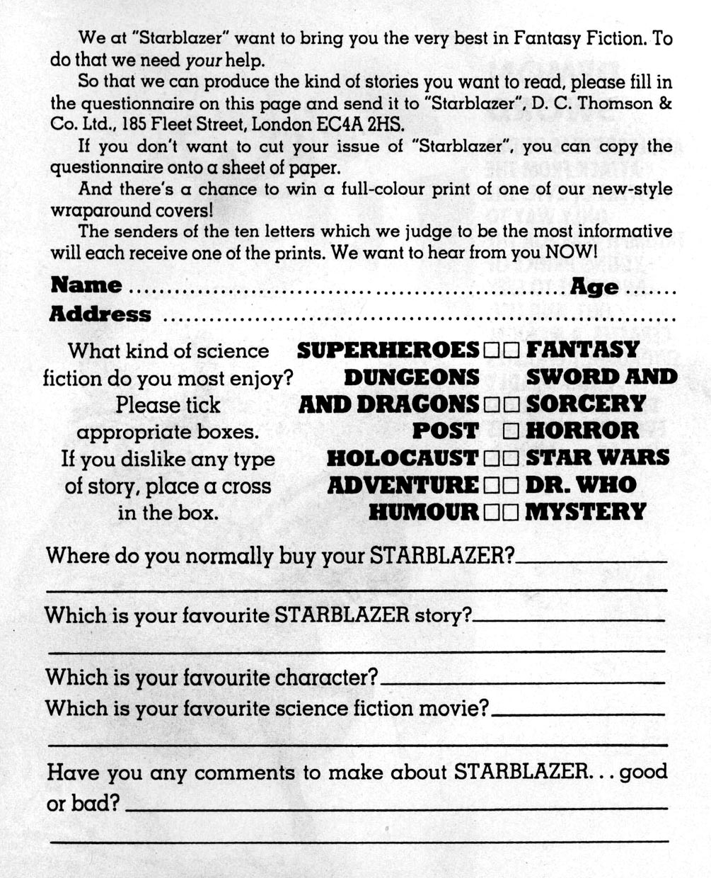 Read online Starblazer comic -  Issue #200 - 67