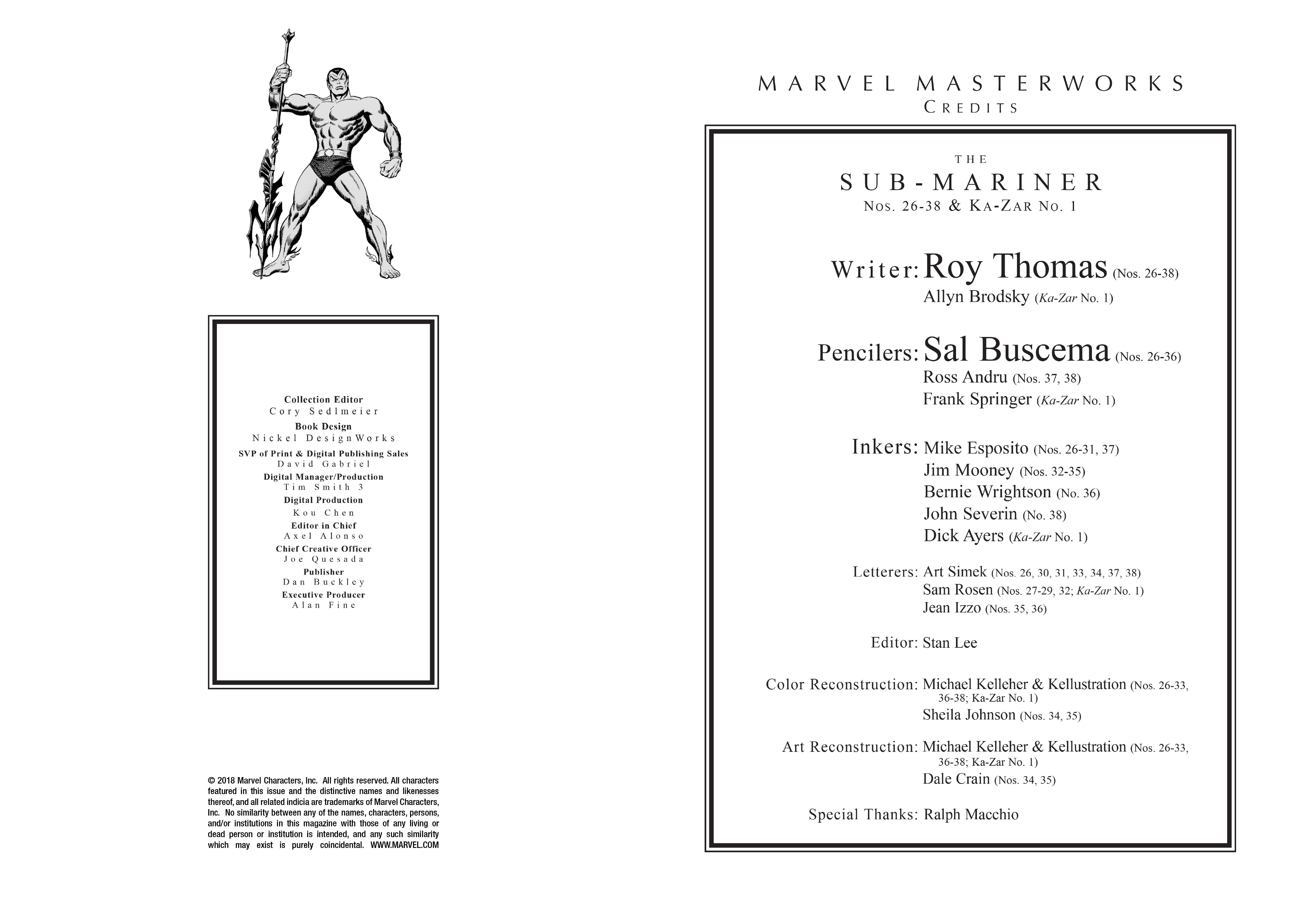 Read online Marvel Masterworks: The Sub-Mariner comic -  Issue # TPB 5 (Part 1) - 3