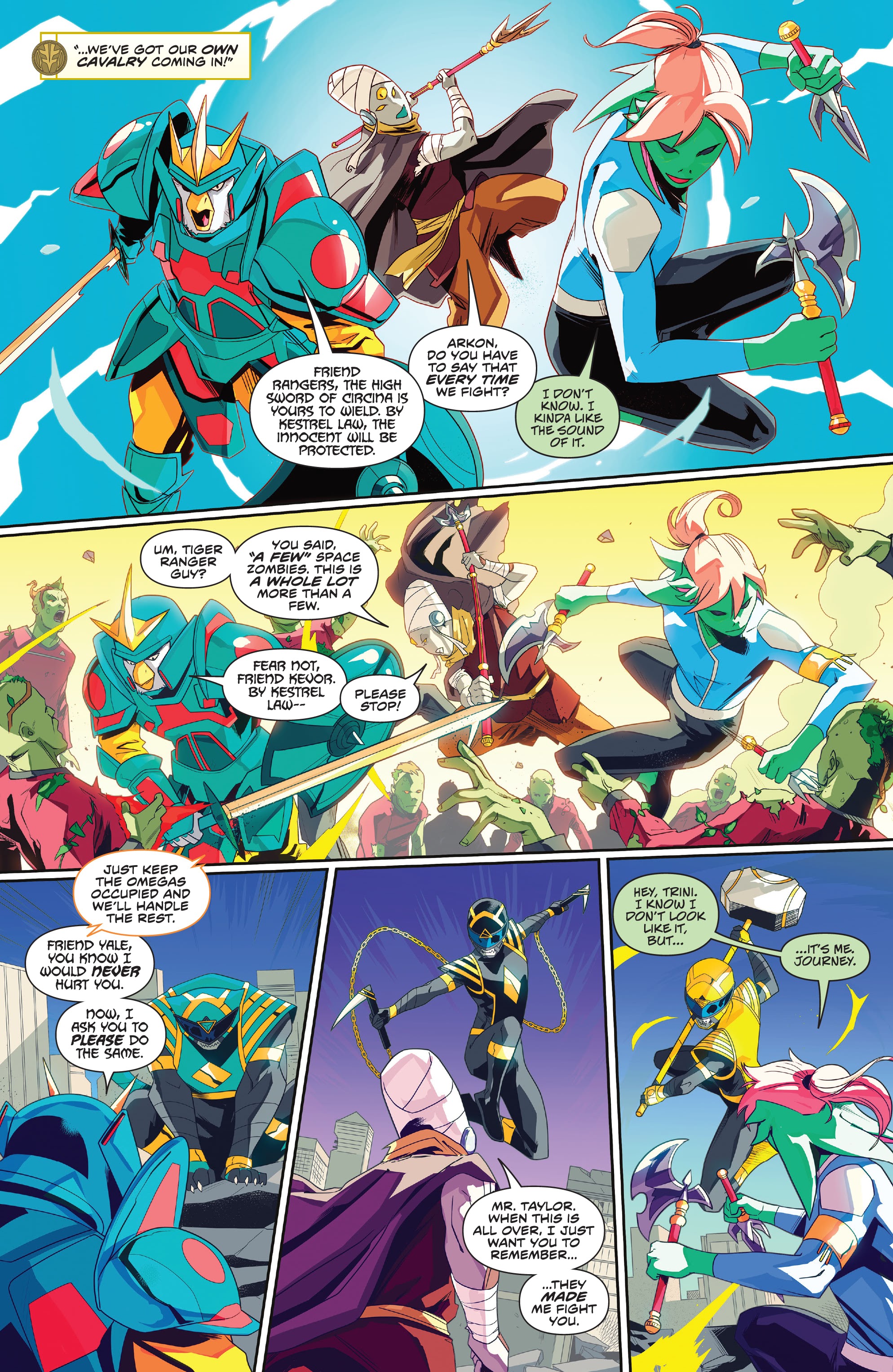 Read online Mighty Morphin Power Rangers (2022) comic -  Issue # Full - 18
