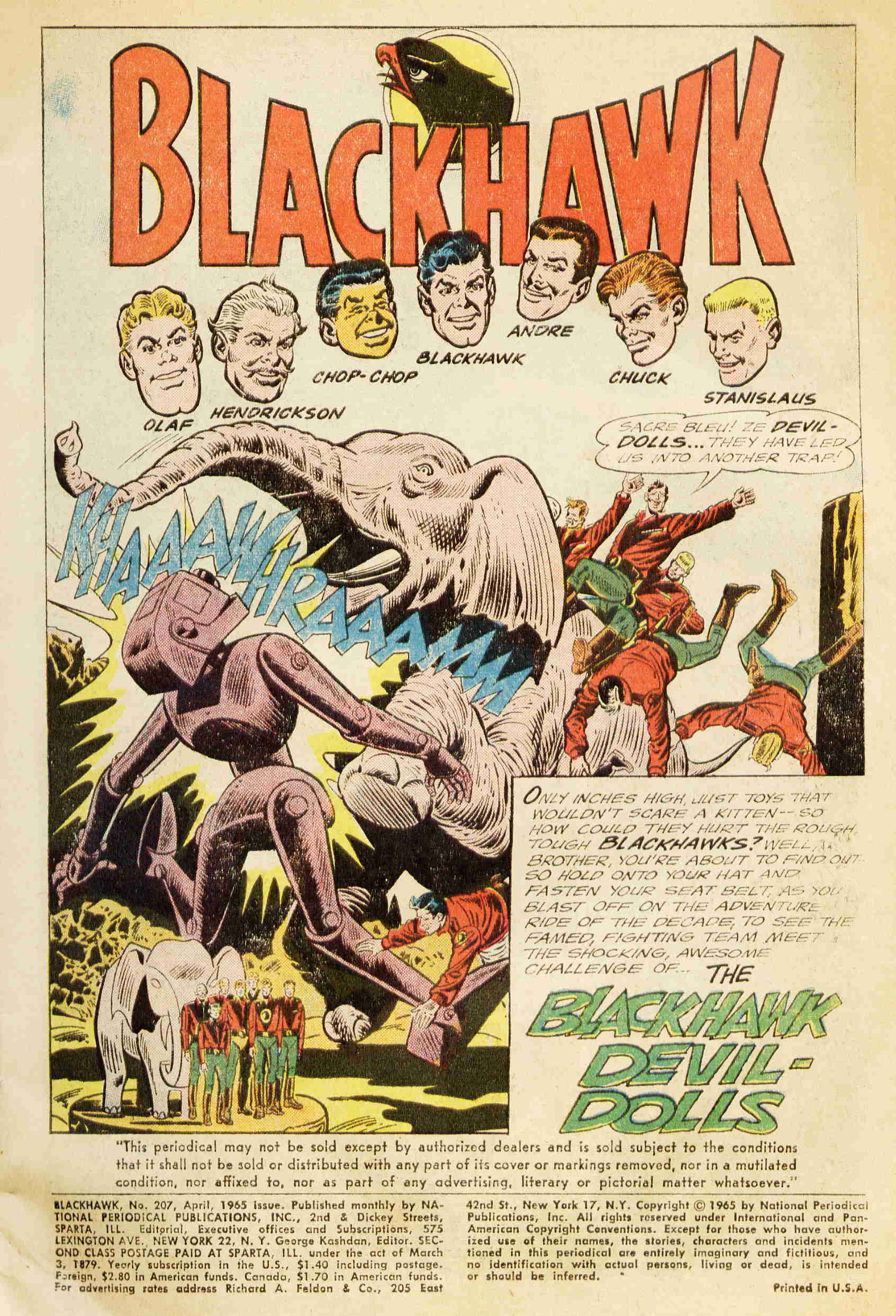 Read online Blackhawk (1957) comic -  Issue #207 - 2