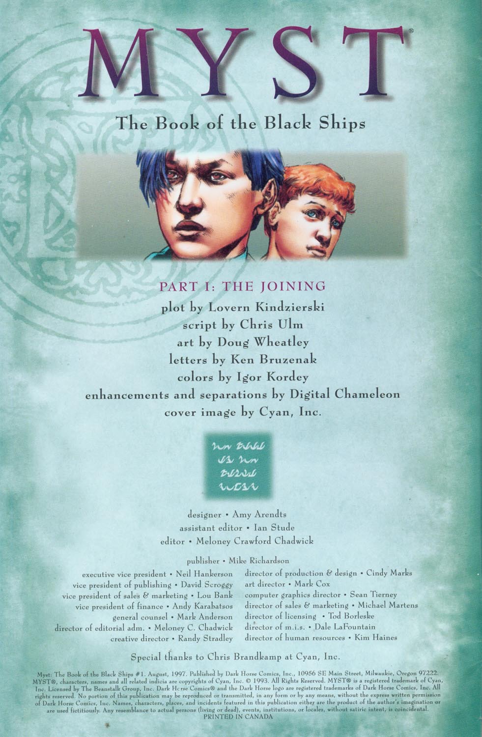 Read online Myst: The Book of the Black Ships comic -  Issue #1 - 2