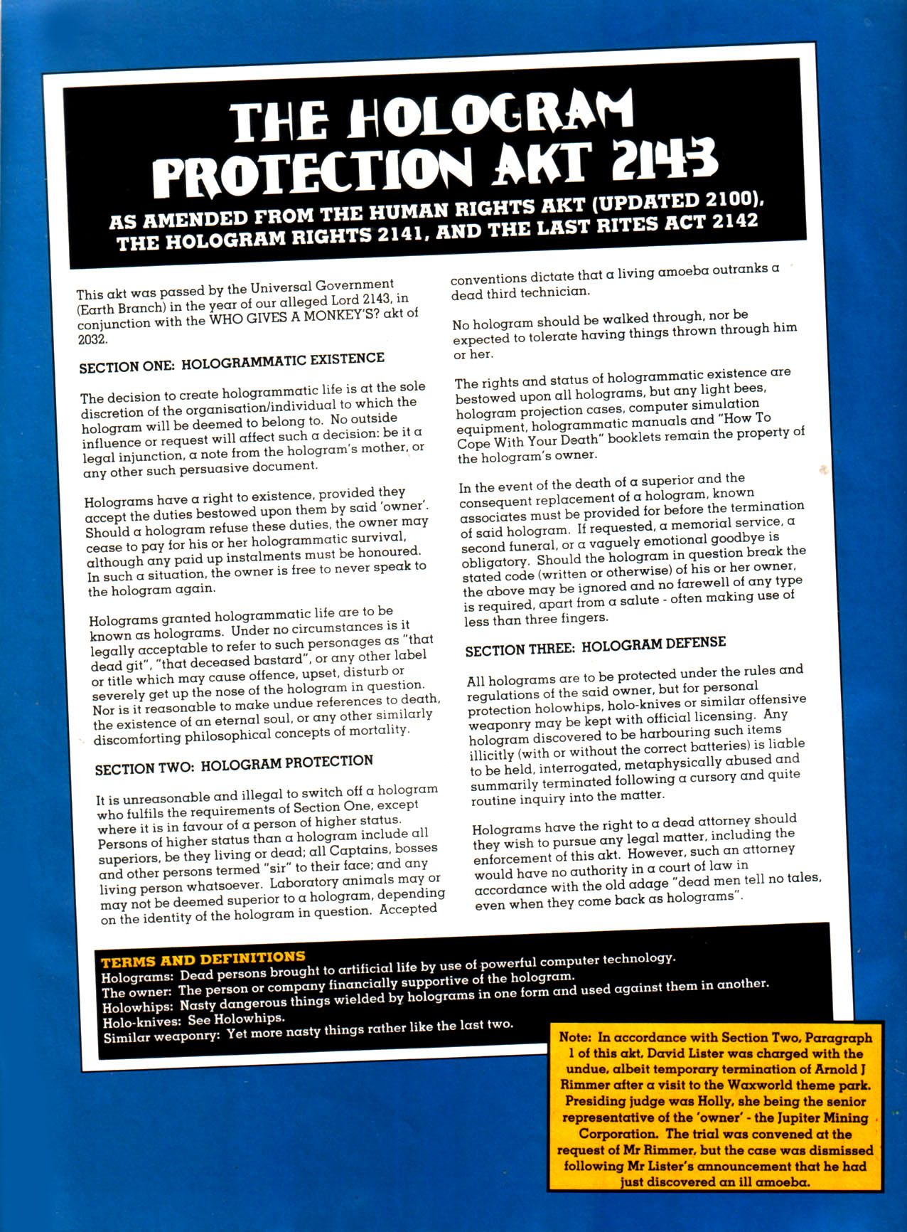 Read online Red Dwarf Smegazine (1993) comic -  Issue #2 - 40