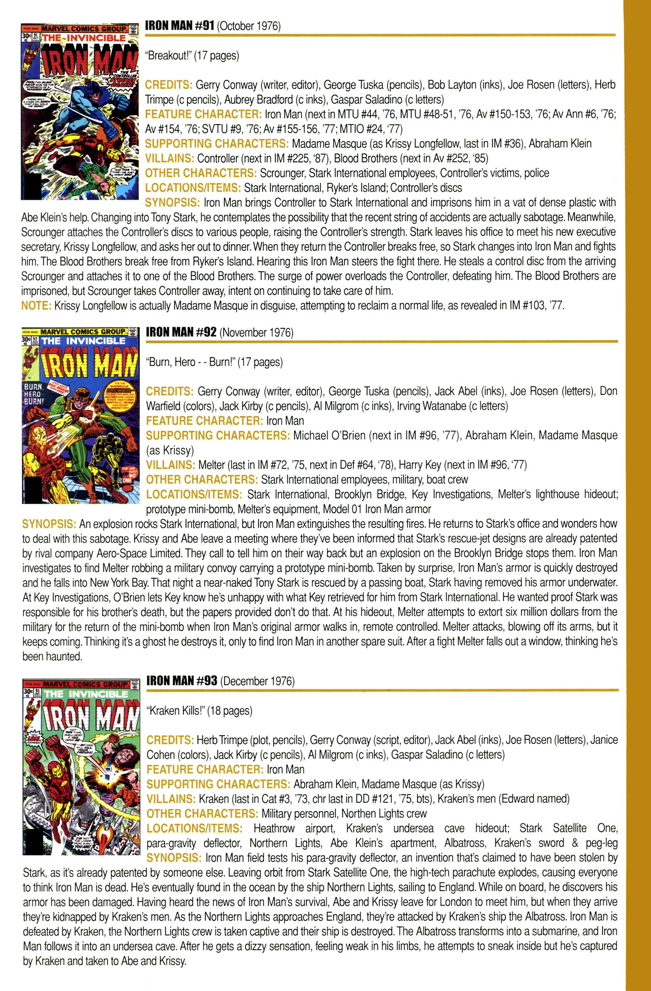 Read online Official Index to the Marvel Universe comic -  Issue #4 - 35