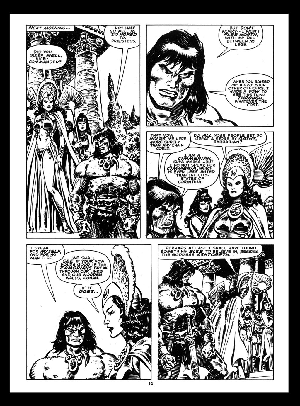 Read online The Savage Sword Of Conan comic -  Issue #212 - 33