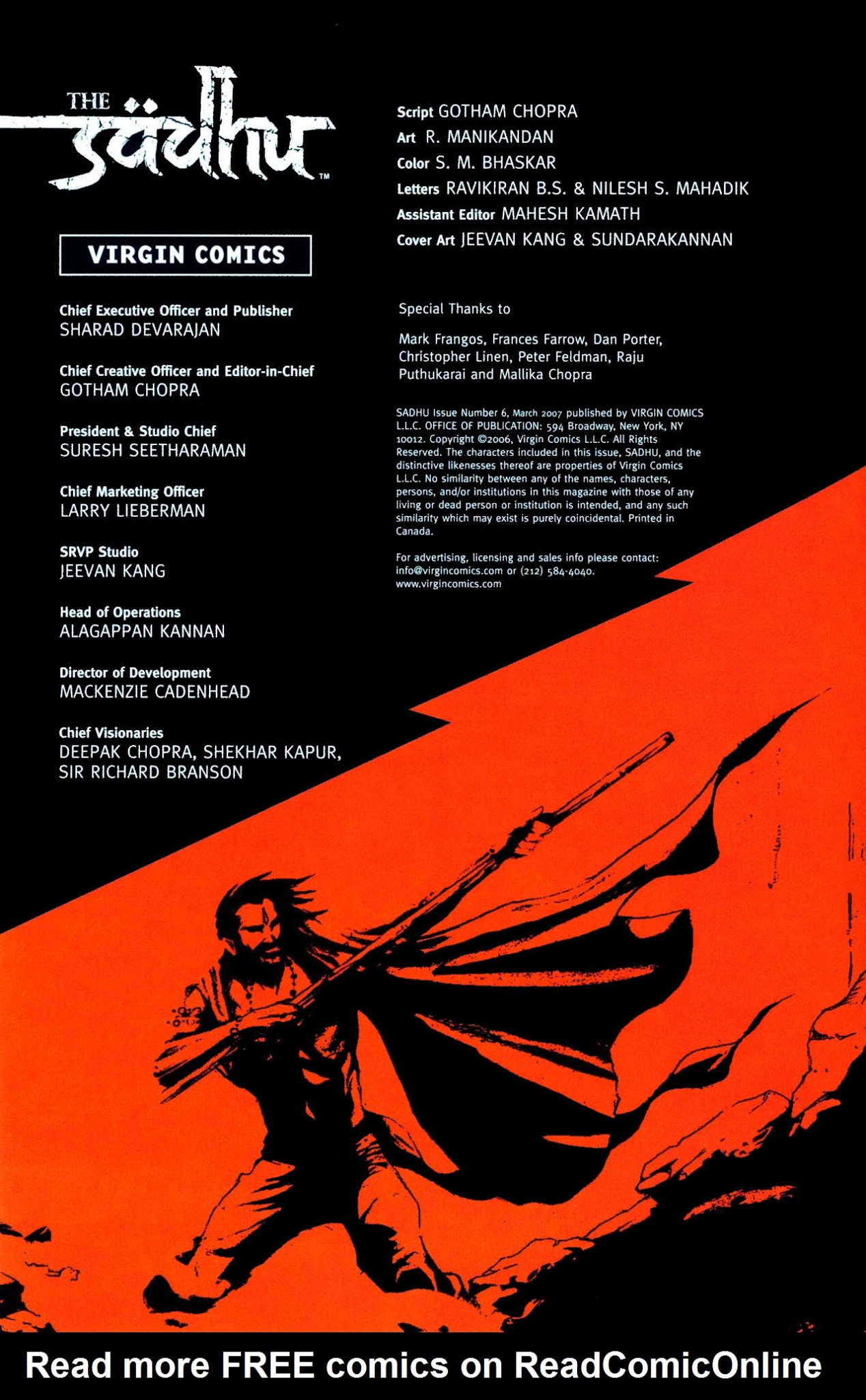 Read online Sädhu comic -  Issue #6 - 2