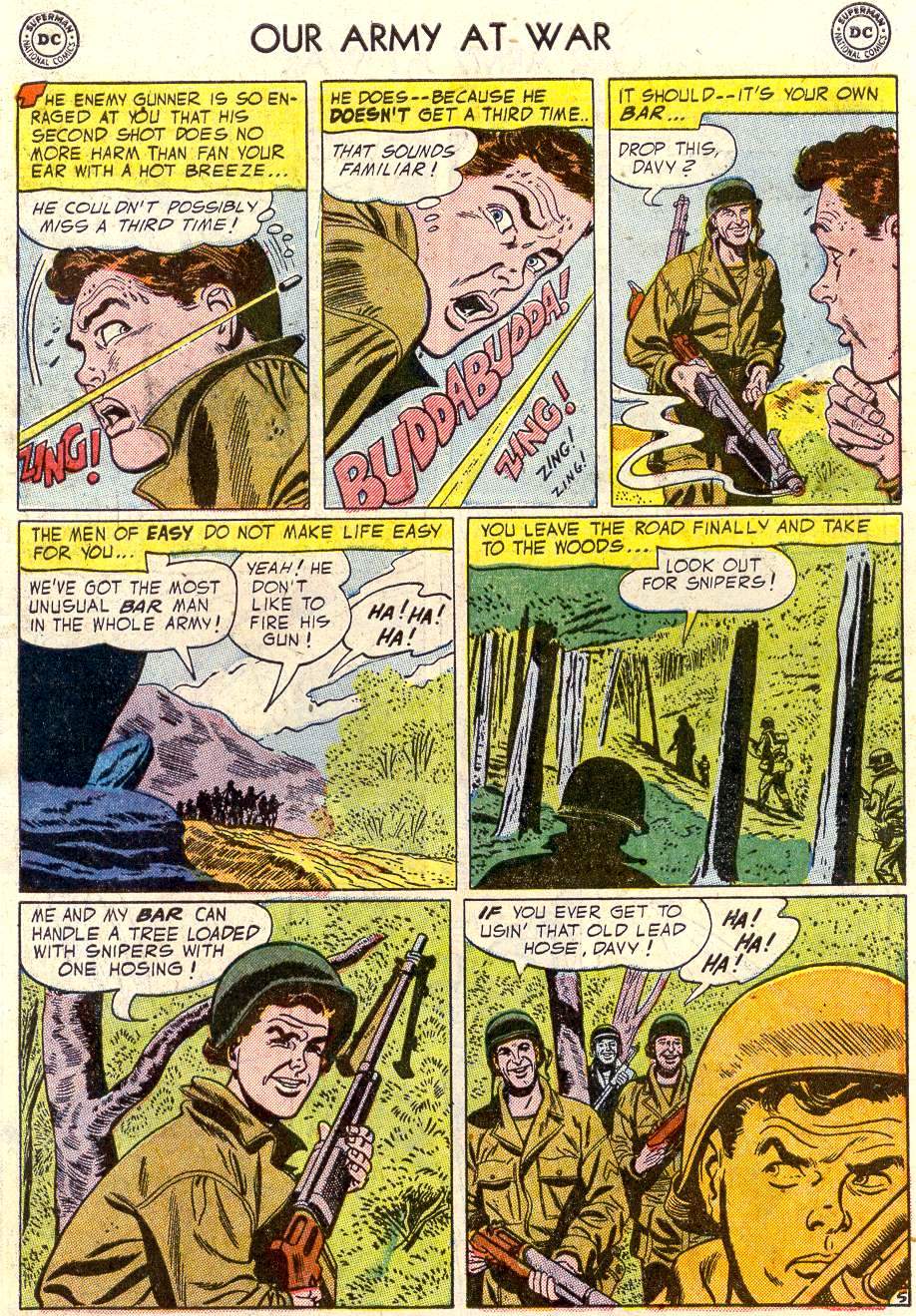 Read online Our Army at War (1952) comic -  Issue #33 - 7