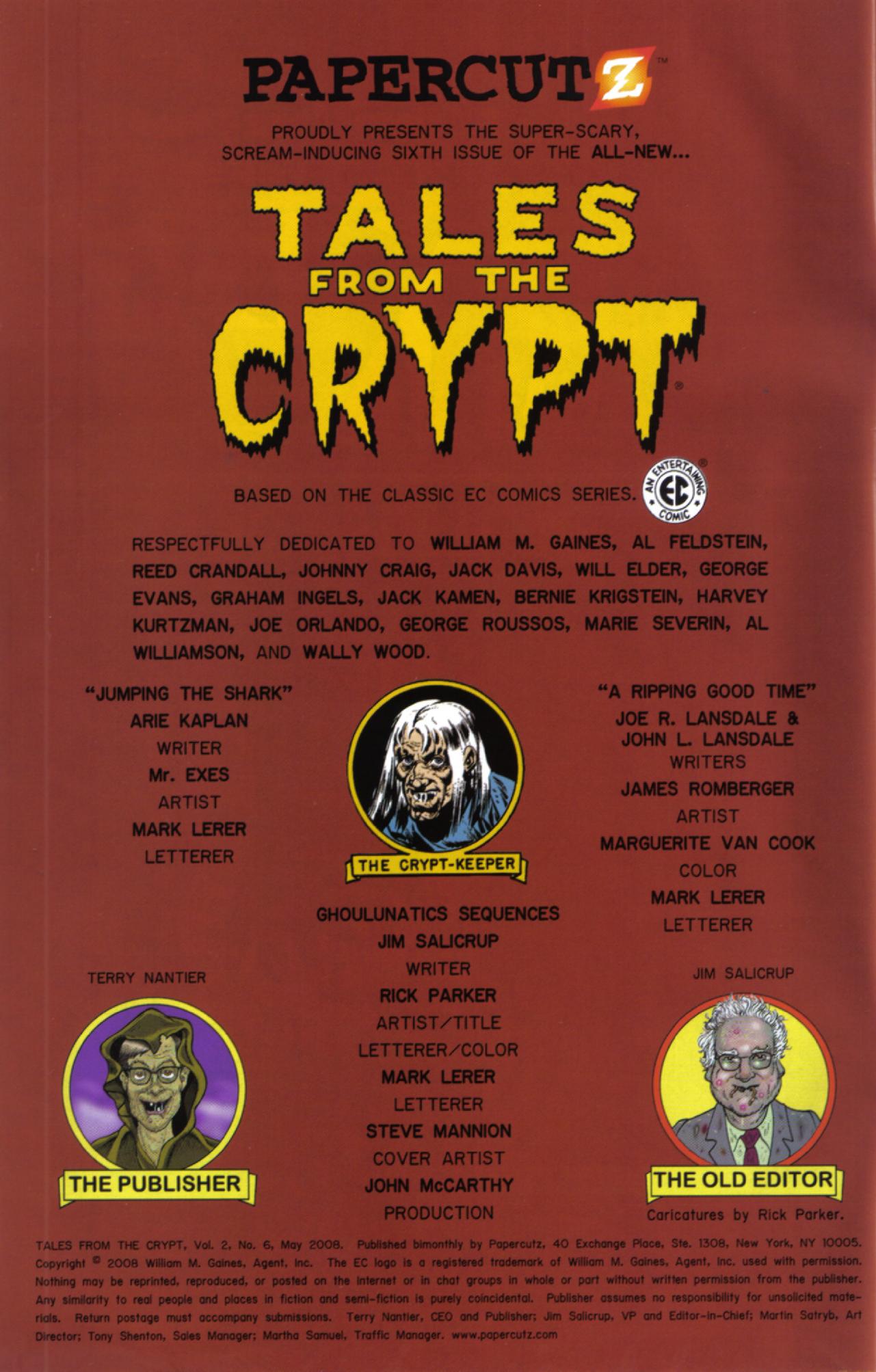 Read online Tales From The Crypt (2007) comic -  Issue #6 - 2