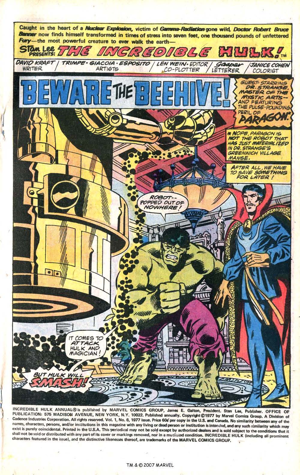 Read online The Incredible Hulk (1968) comic -  Issue # _Annual 1977 - 3