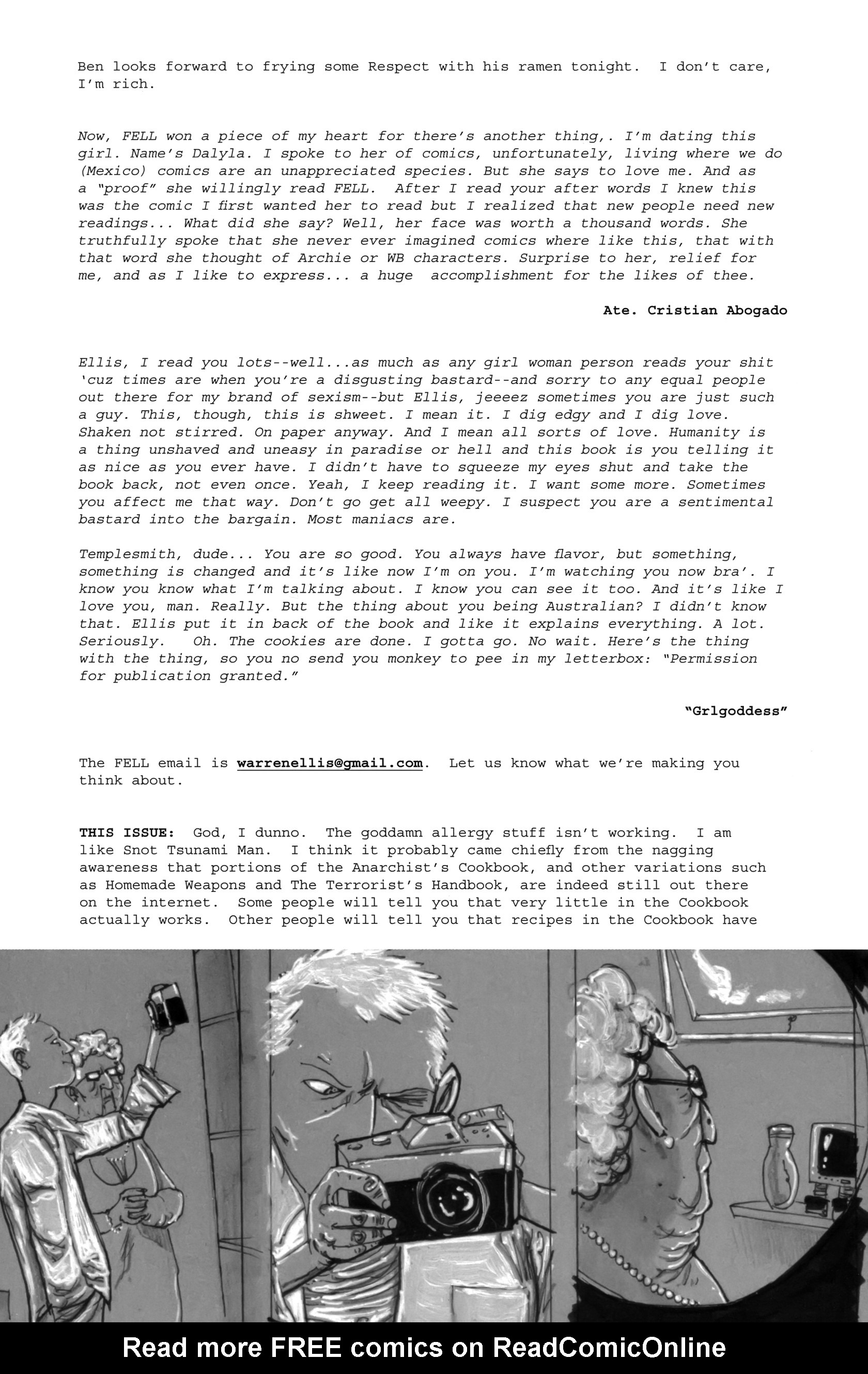 Read online Fell comic -  Issue #3 - 22