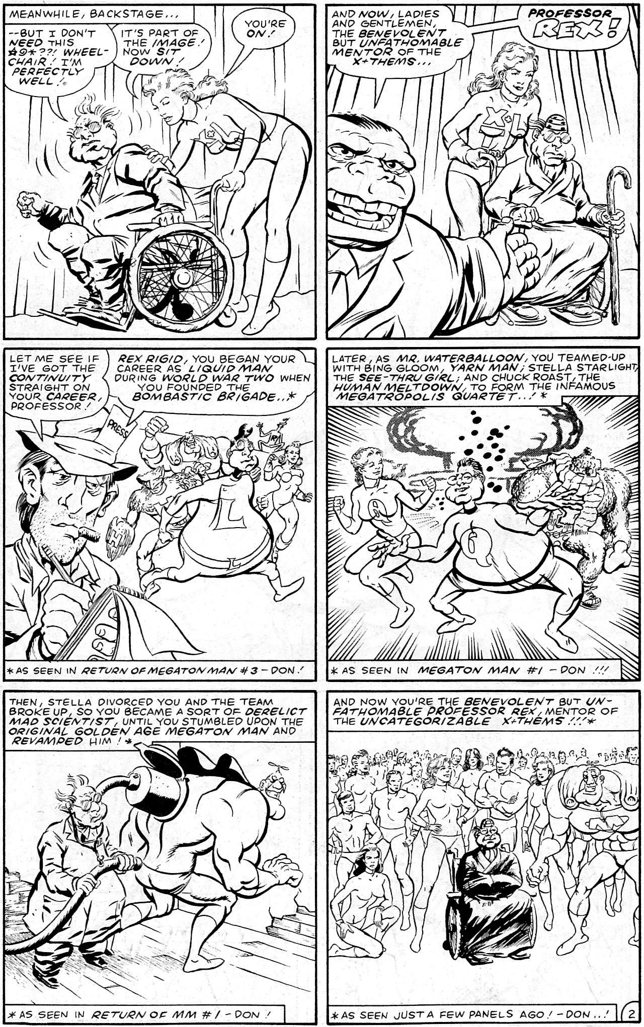 Read online Megaton Man Meets The Uncatergorizable X-Them comic -  Issue # Full - 4