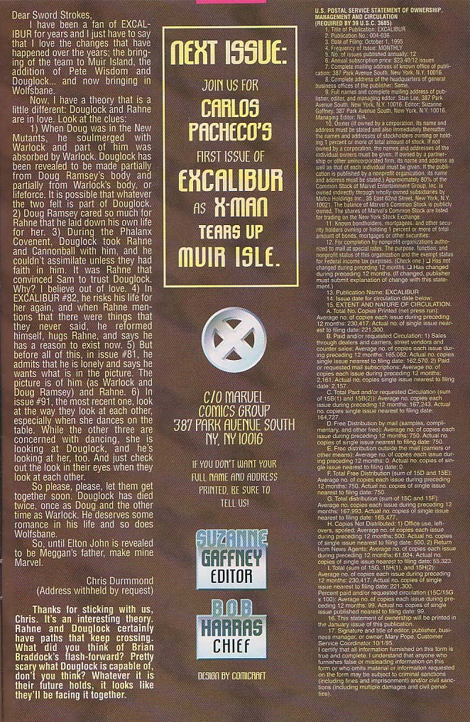 Read online Excalibur (1988) comic -  Issue #94 - 22