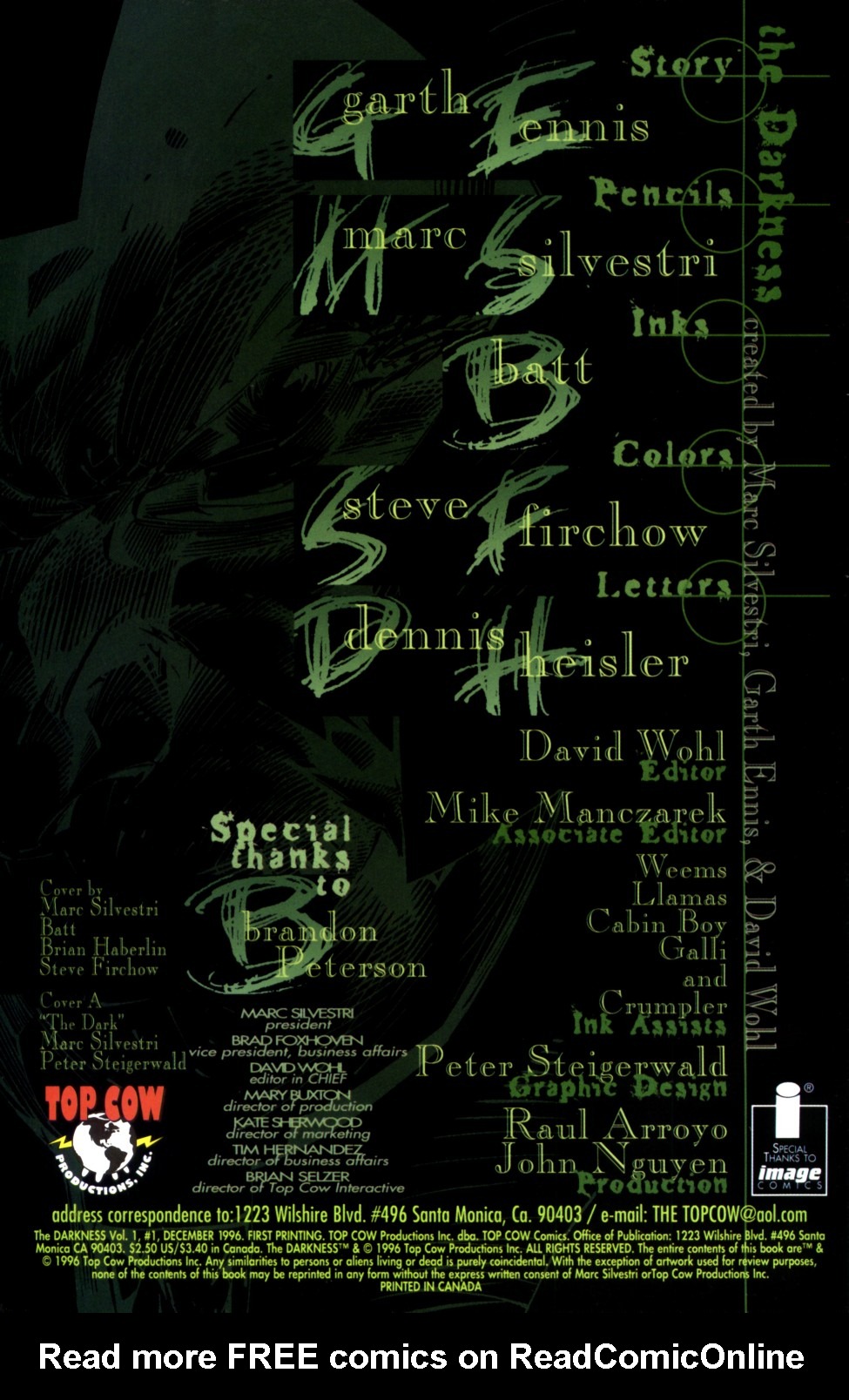 Read online The Darkness (1996) comic -  Issue #1 - 3