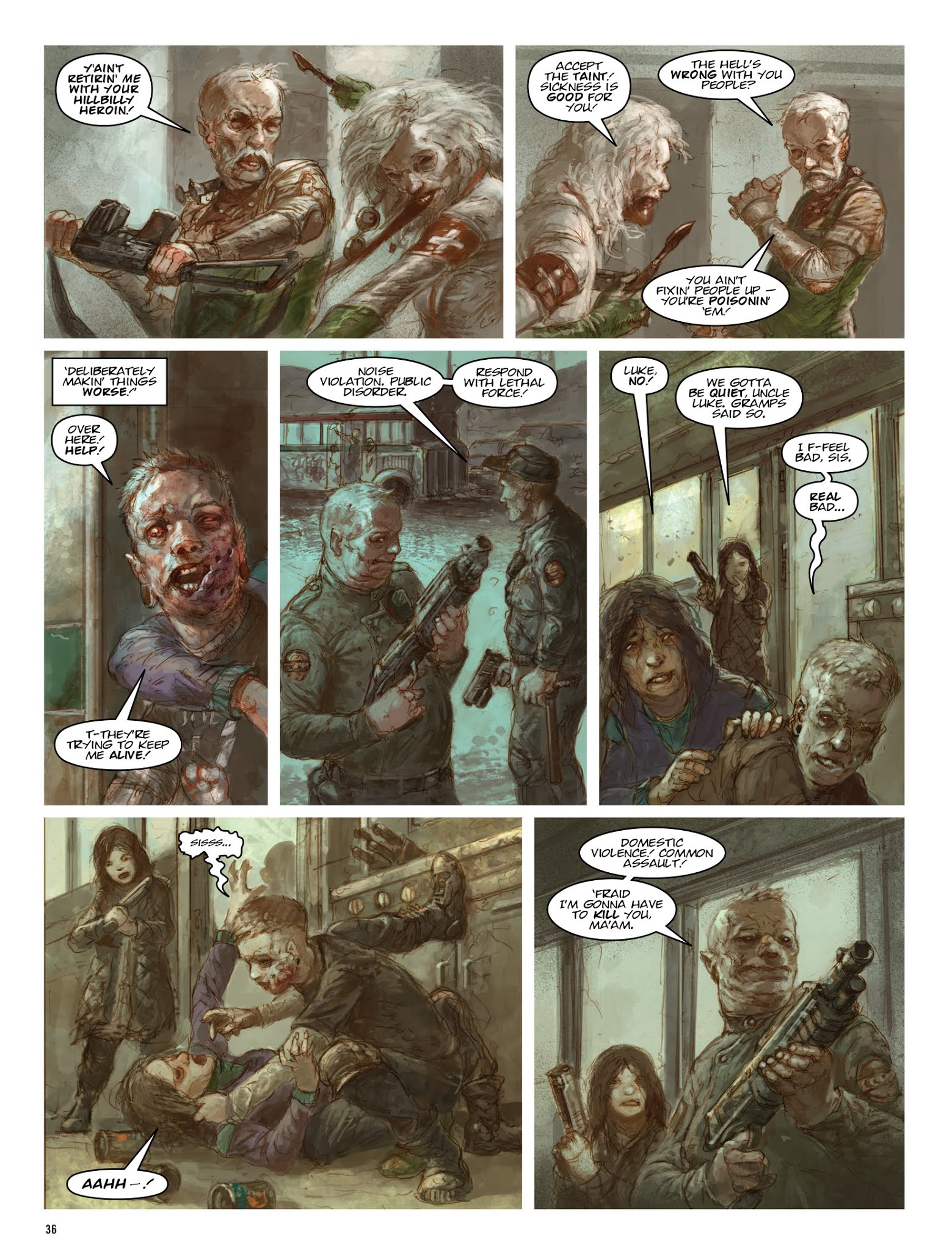 Read online The Dark Judges: The Fall of Deadworld comic -  Issue # TPB - 37