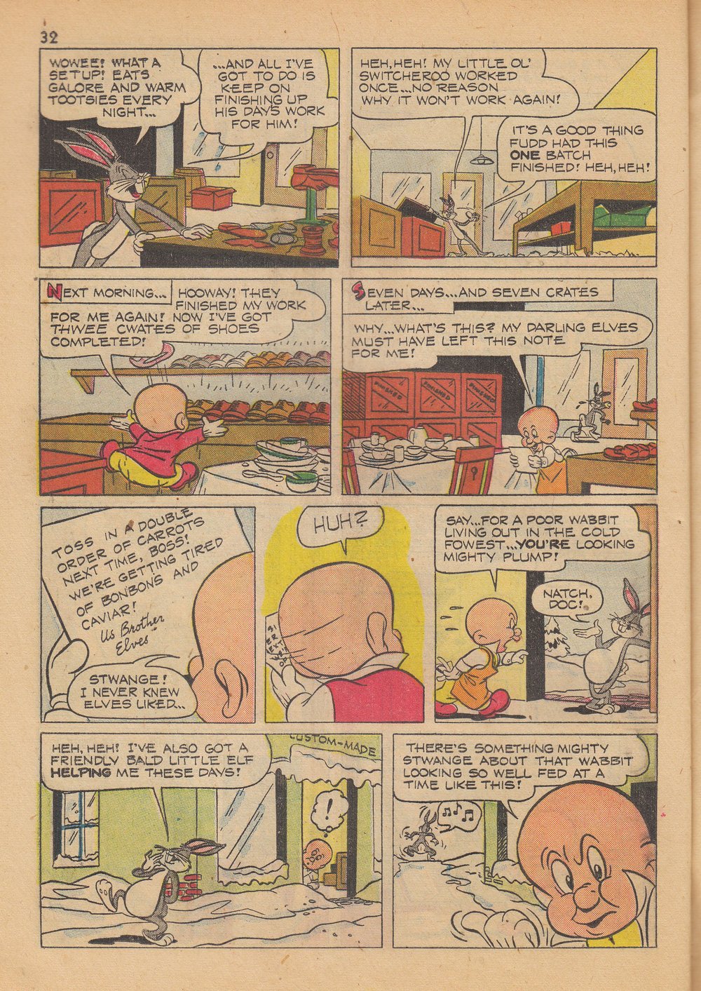 Read online Bugs Bunny's Christmas Funnies comic -  Issue # TPB 4 - 34