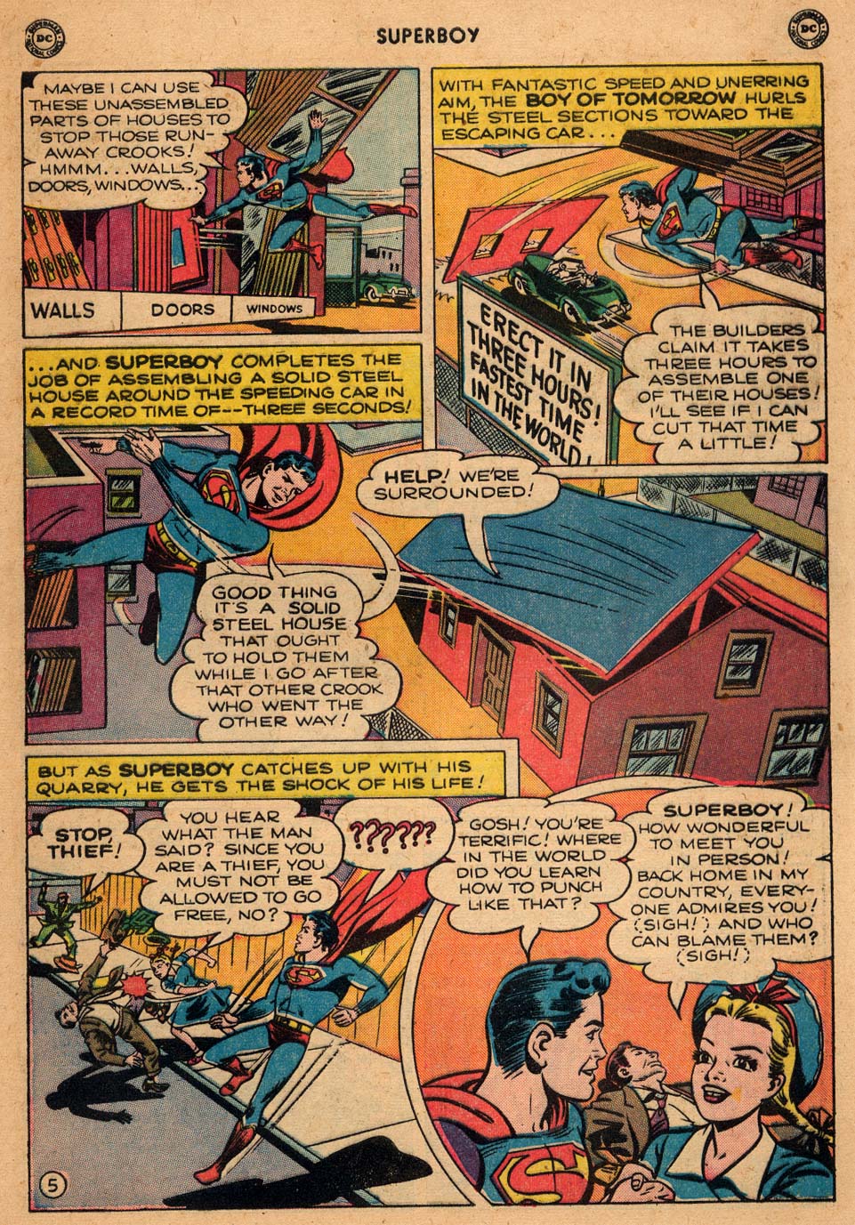 Read online Superboy (1949) comic -  Issue #5 - 6