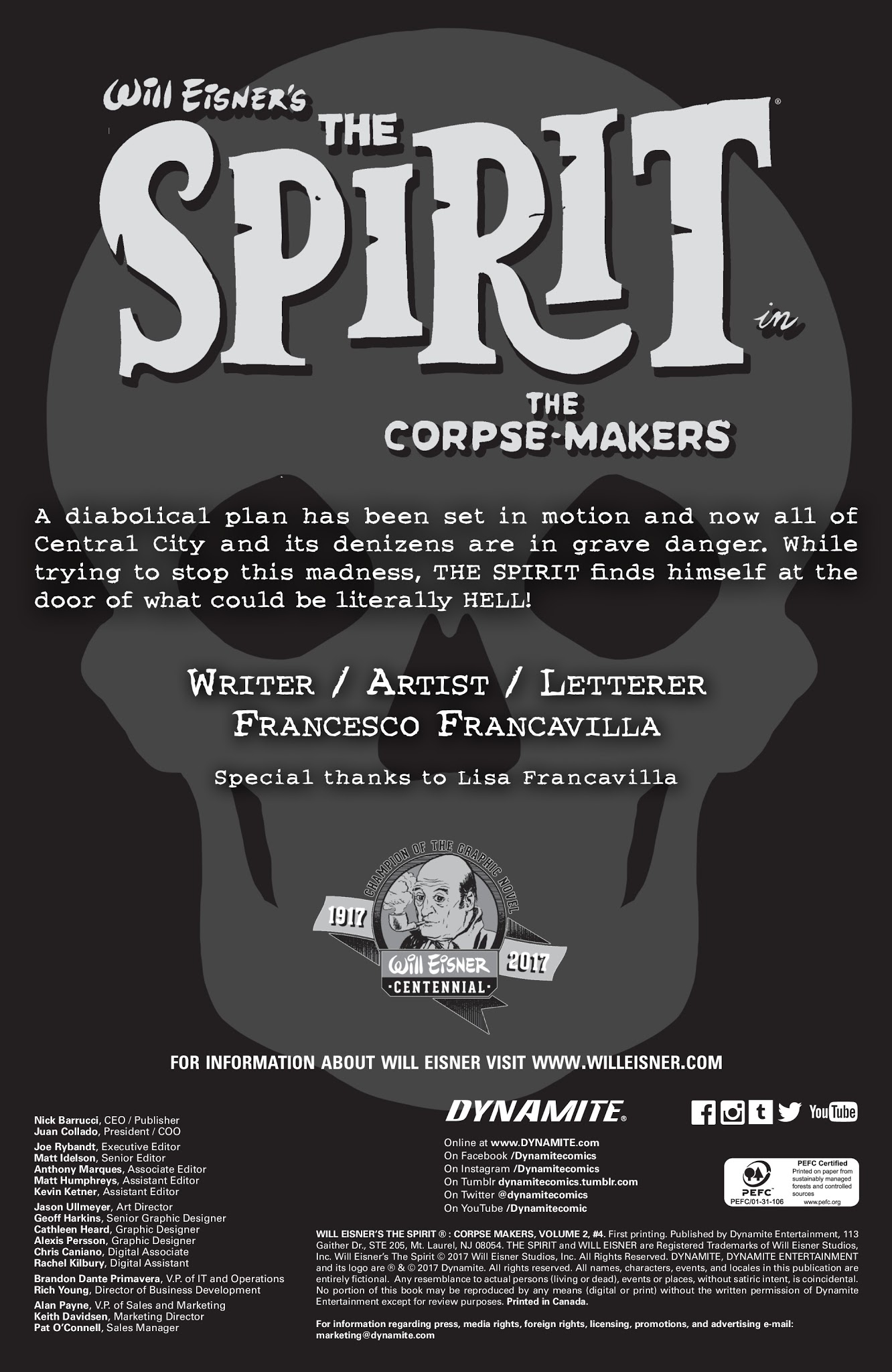 Read online Will Eisner's The Spirit: The Corpse Makers comic -  Issue #4 - 2
