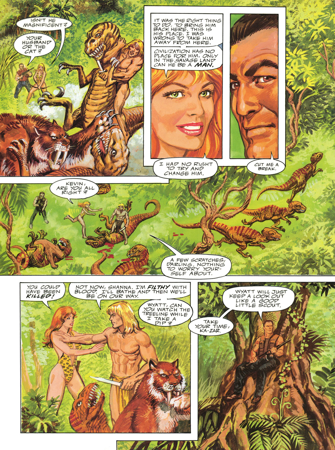 Read online Marvel Graphic Novel comic -  Issue #62 - Ka-Zar - Guns of the Savage Land - 33