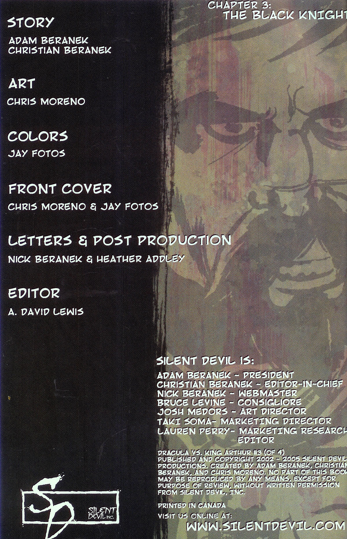 Read online Dracula vs King Arthur comic -  Issue #3 - 2