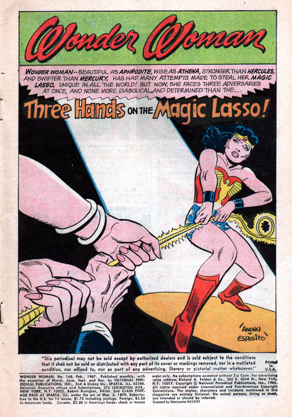 Read online Wonder Woman (1942) comic -  Issue #168 - 3