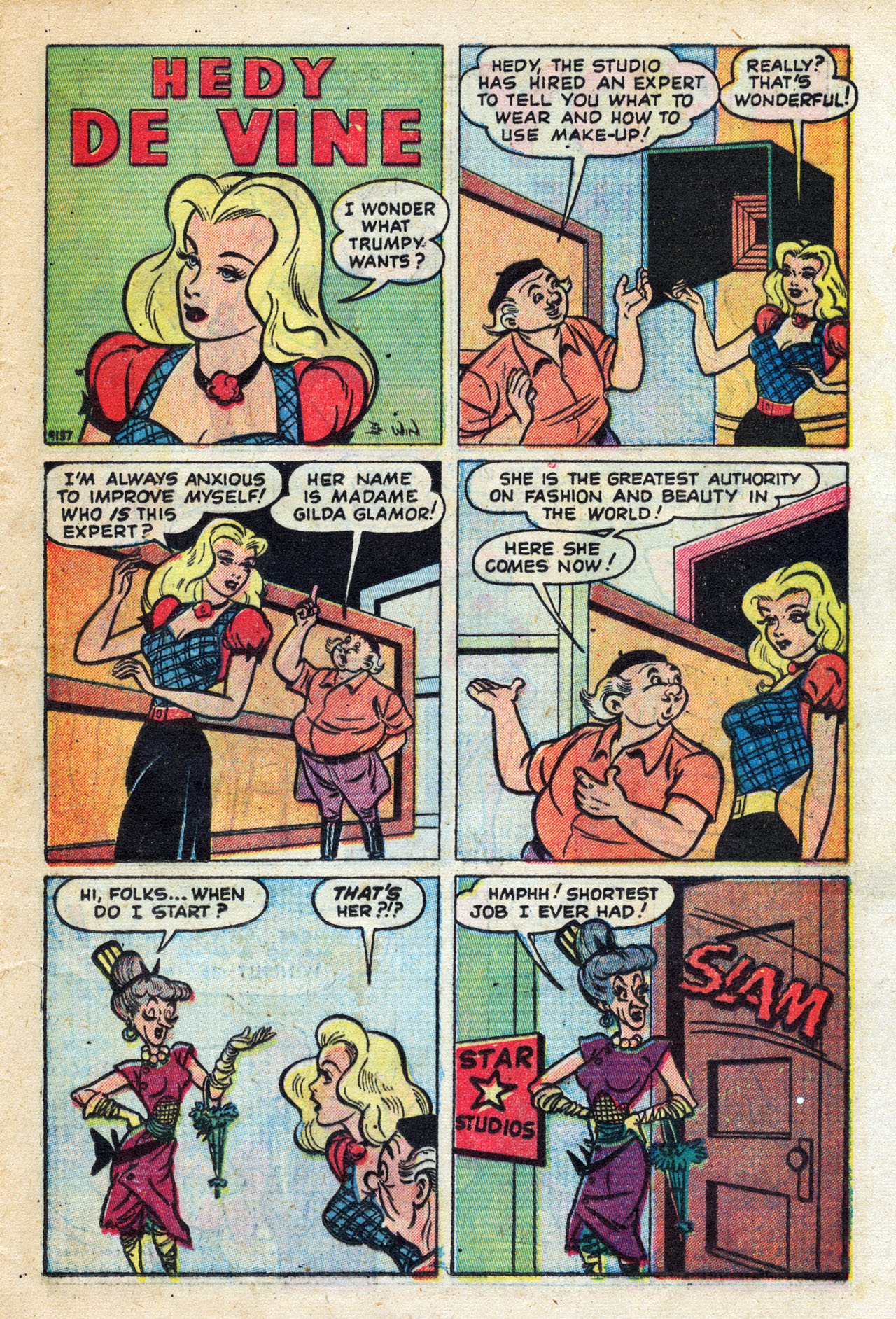 Read online Hedy Of Hollywood Comics comic -  Issue #46 - 23