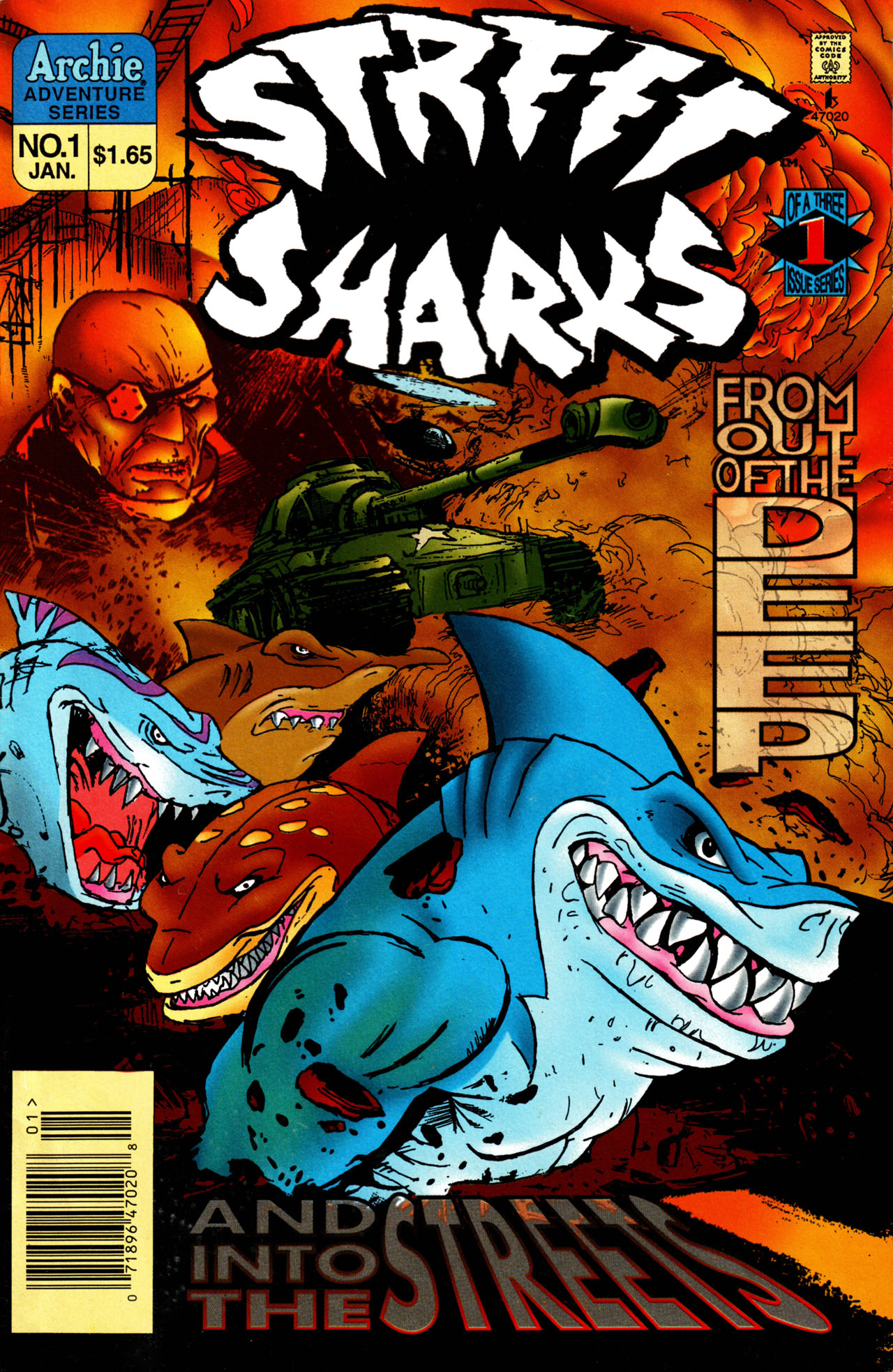 Read online Street Sharks comic -  Issue #1 - 1