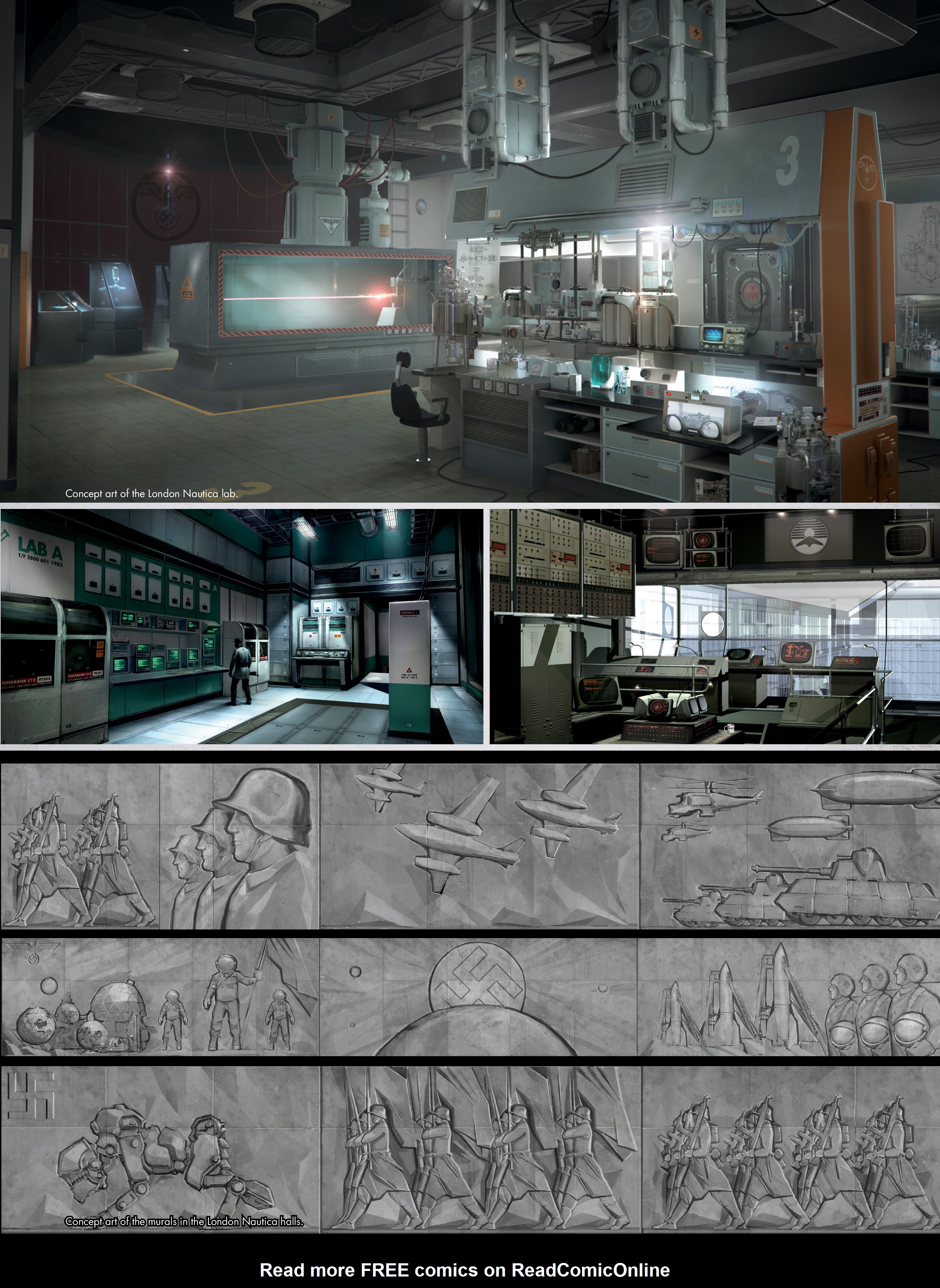 Read online The Art of Wolfenstein: The New Order comic -  Issue # TPB (Part 2) - 13