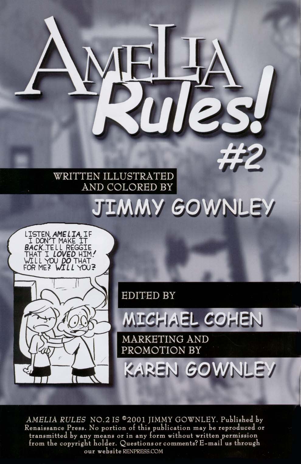 Read online Amelia Rules! comic -  Issue #2 - 2
