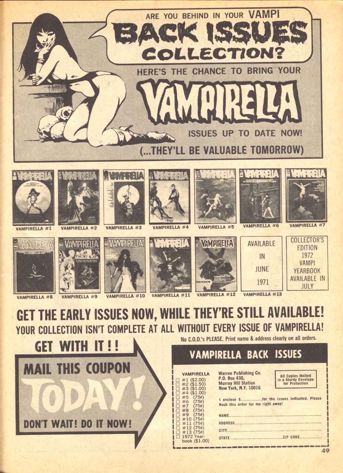 Read online Creepy (1964) comic -  Issue #41 - 49