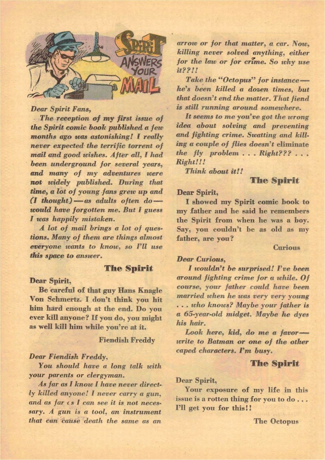 Read online The Spirit (1966) comic -  Issue #2 - 10