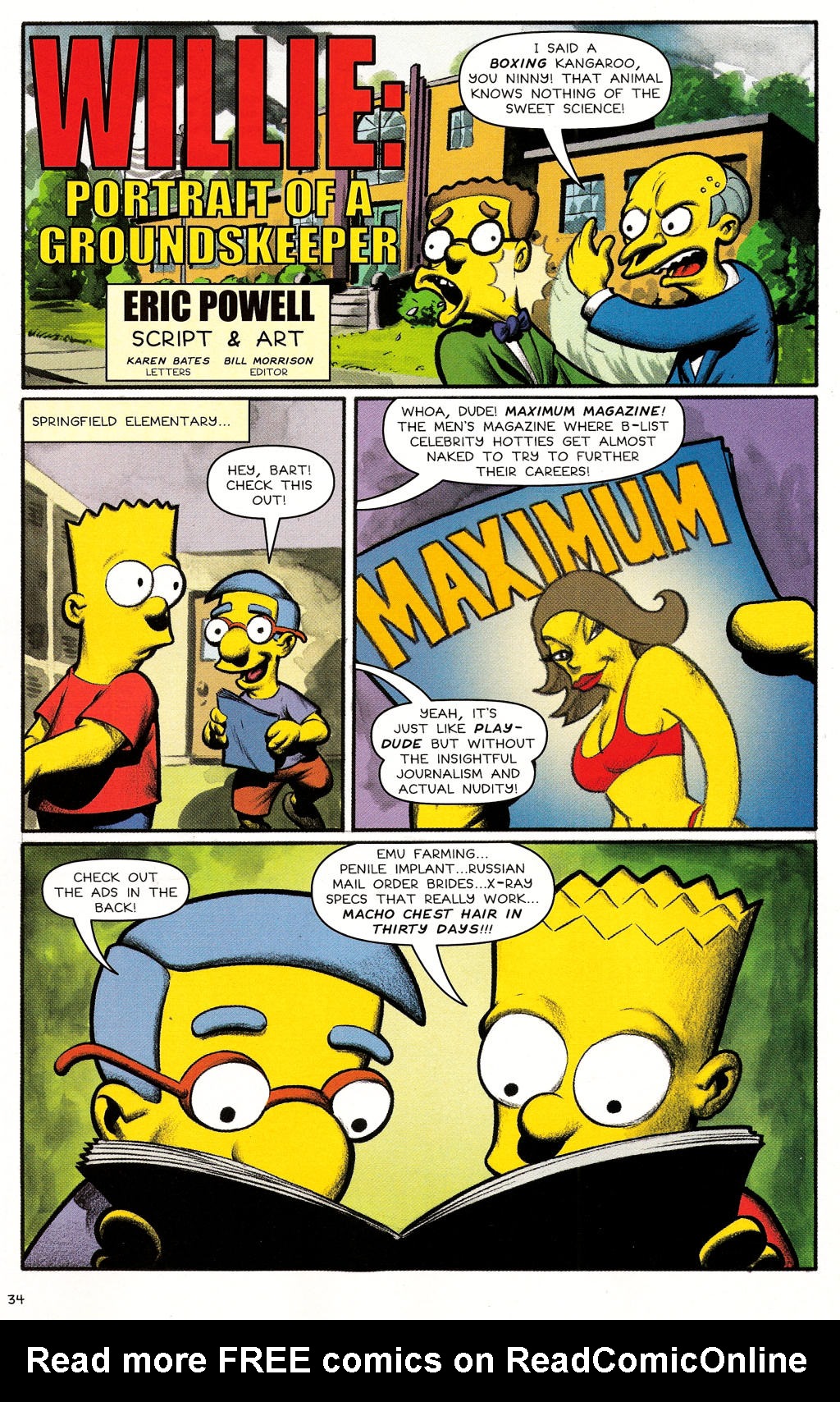 Read online Treehouse of Horror comic -  Issue #12 - 35