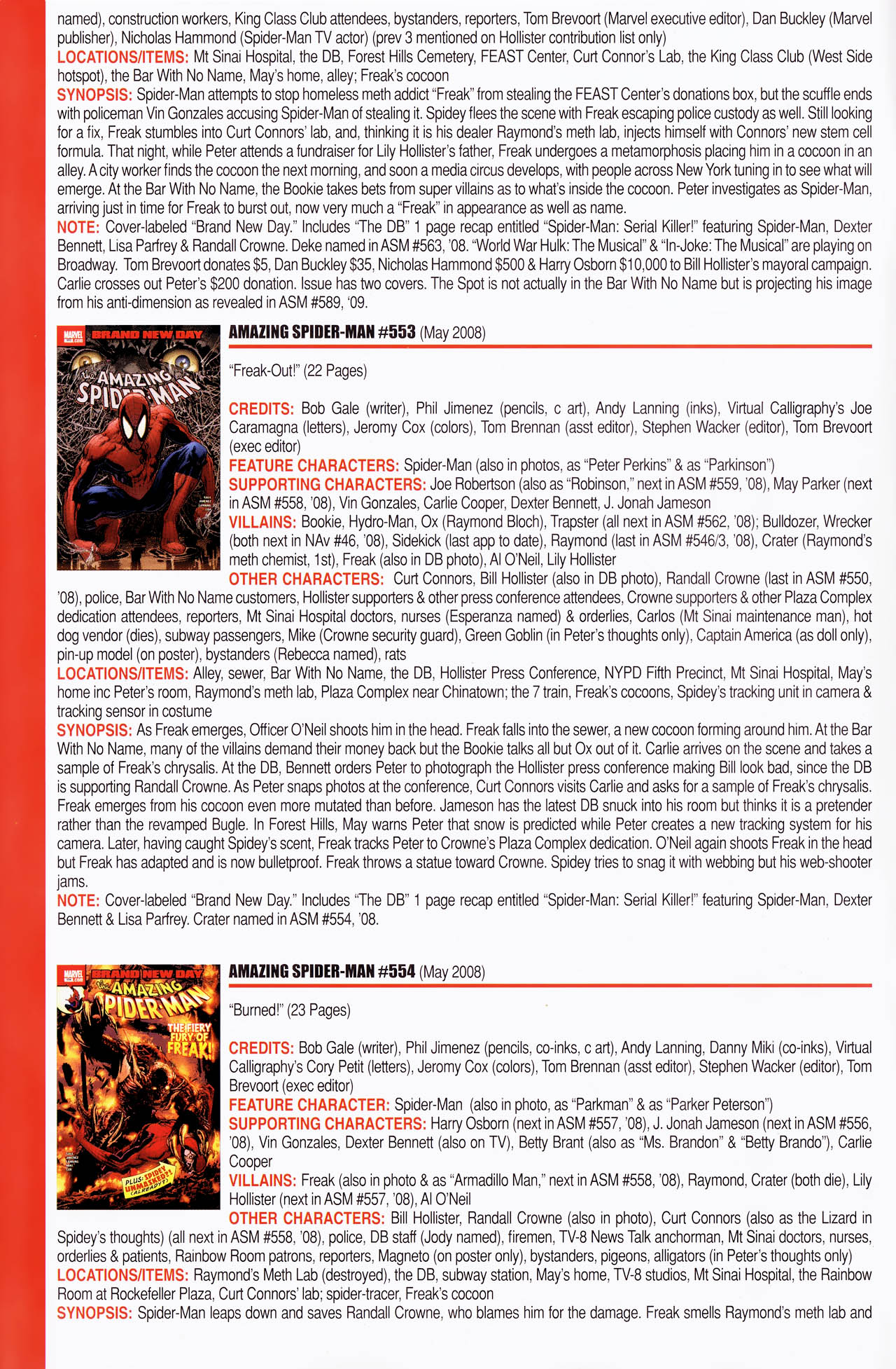 Read online Official Index to the Marvel Universe comic -  Issue #13 - 14