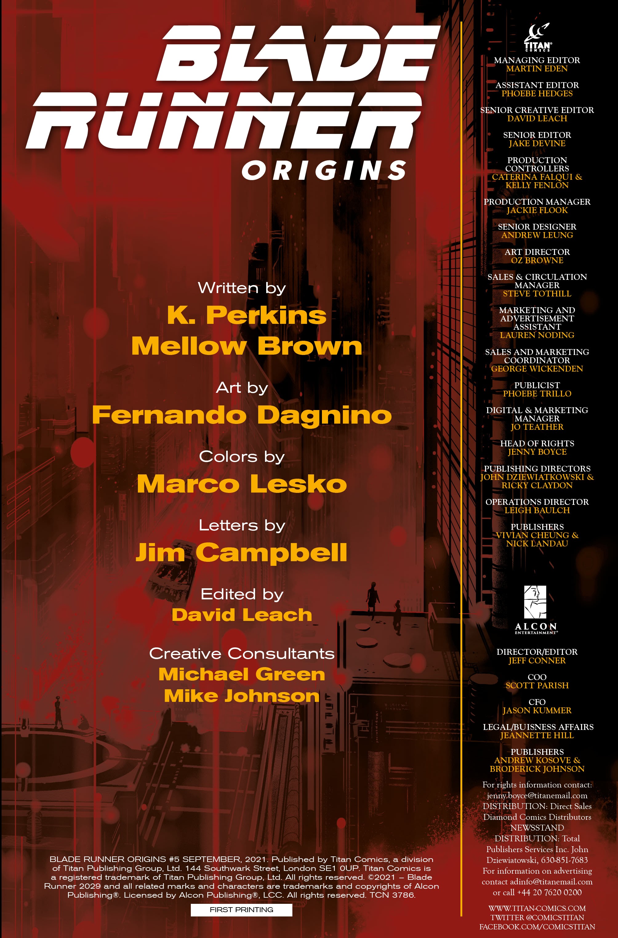 Read online Blade Runner Origins comic -  Issue #5 - 5