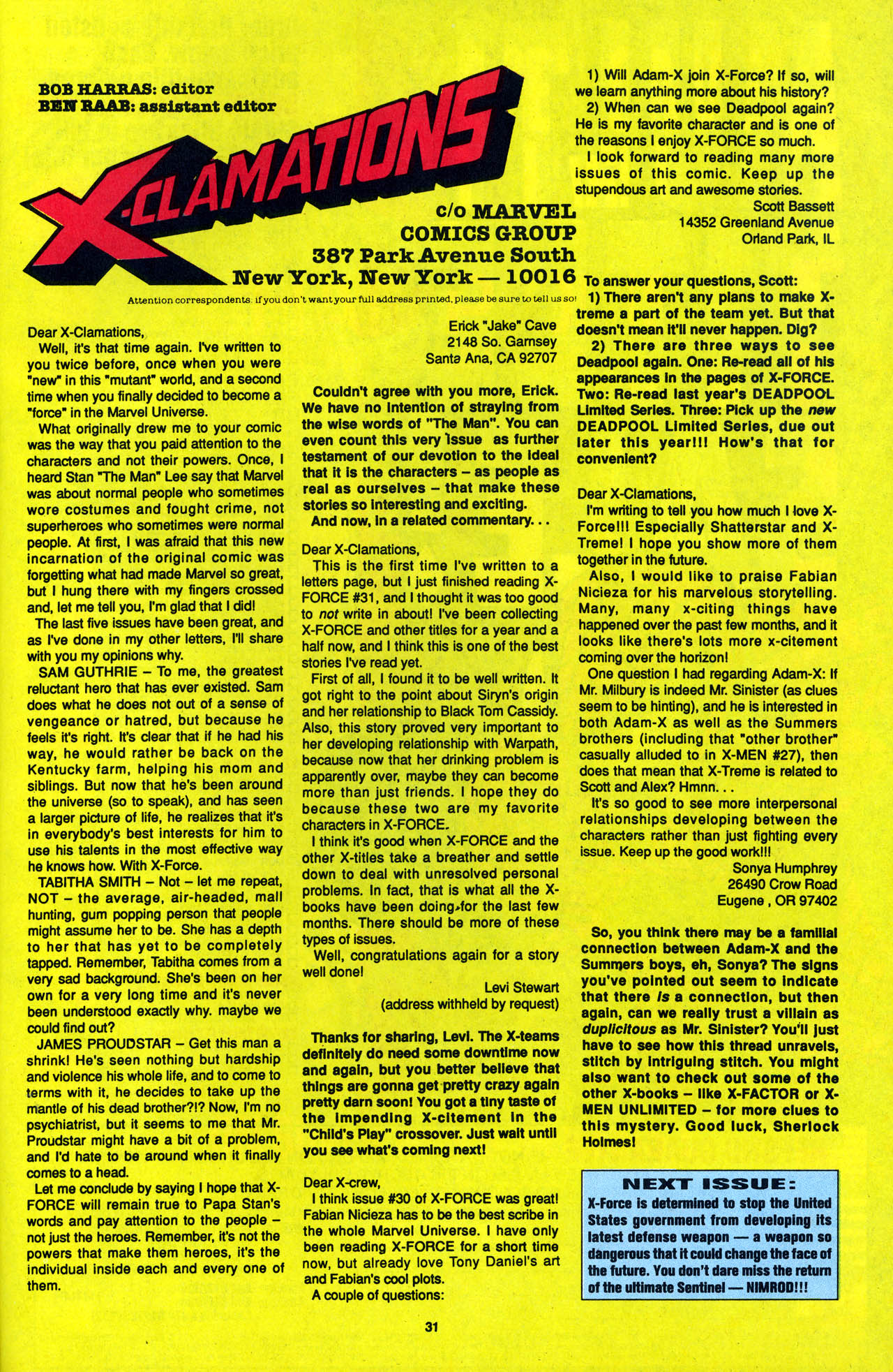 Read online X-Force (1991) comic -  Issue #34 - 31