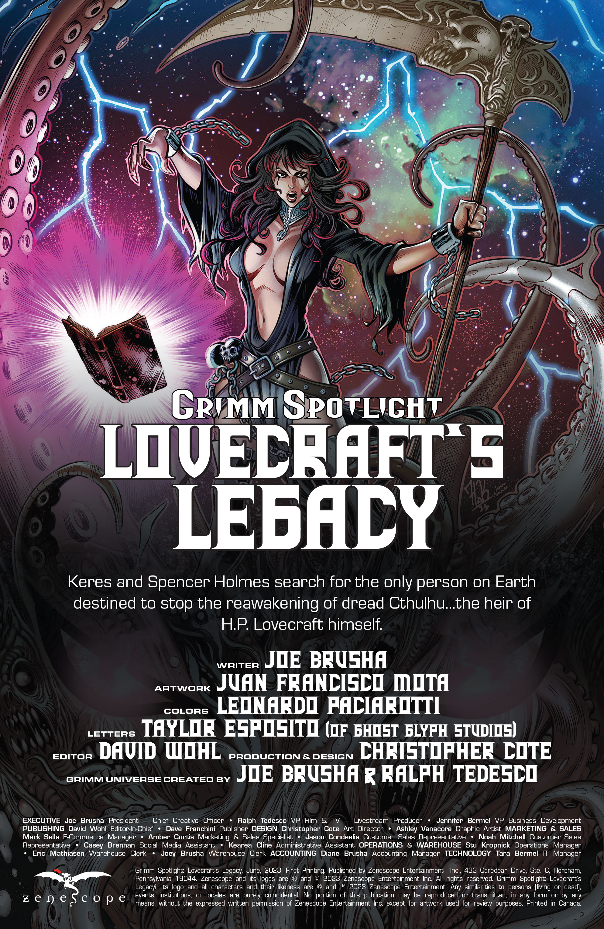 Read online Grimm Spotlight: Lovecraft’s Legacy comic -  Issue # Full - 2